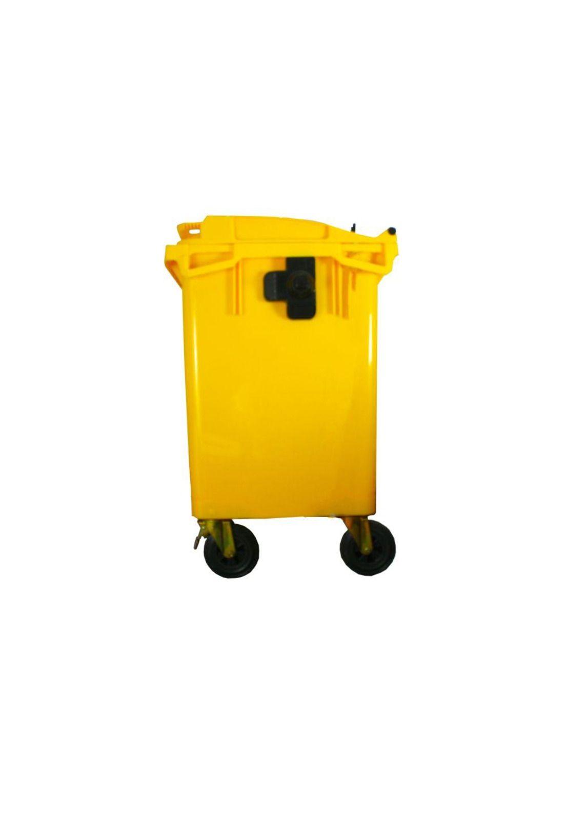 CONTENEDOR BASURA 660 LTS. AMARILLO QRUBBER-1
