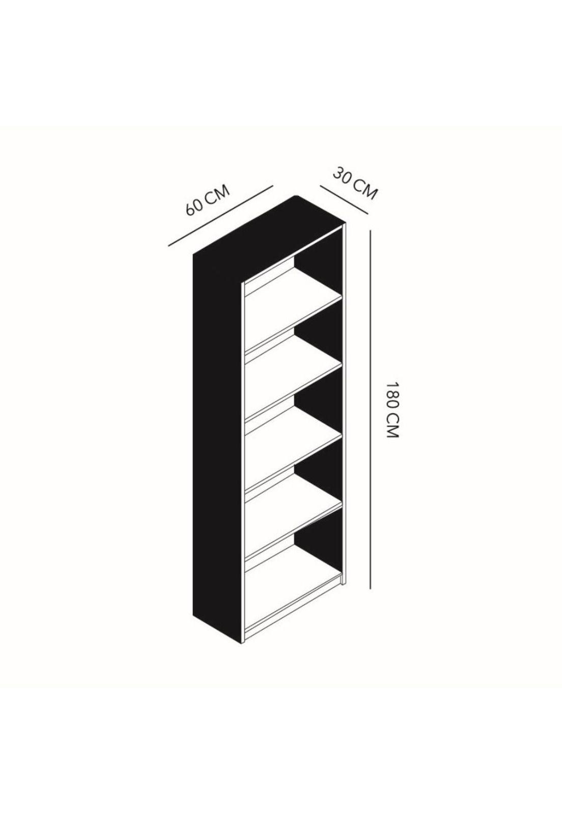 Mueble Librero 6 Niveles Carvalo Lib46M Mobikit-2