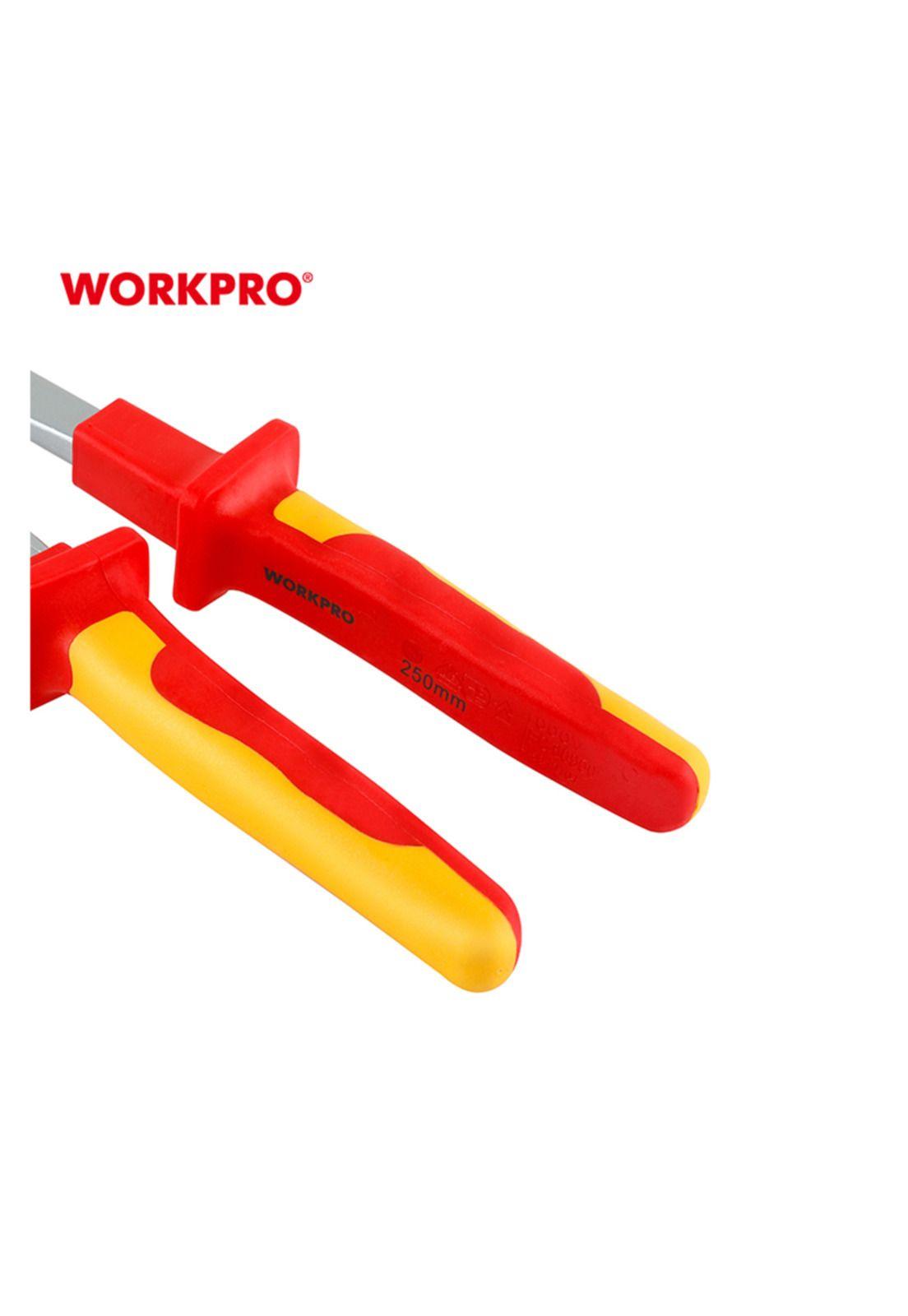 Alicate Picoloro Ajustable Aislado 10" Workpro-2