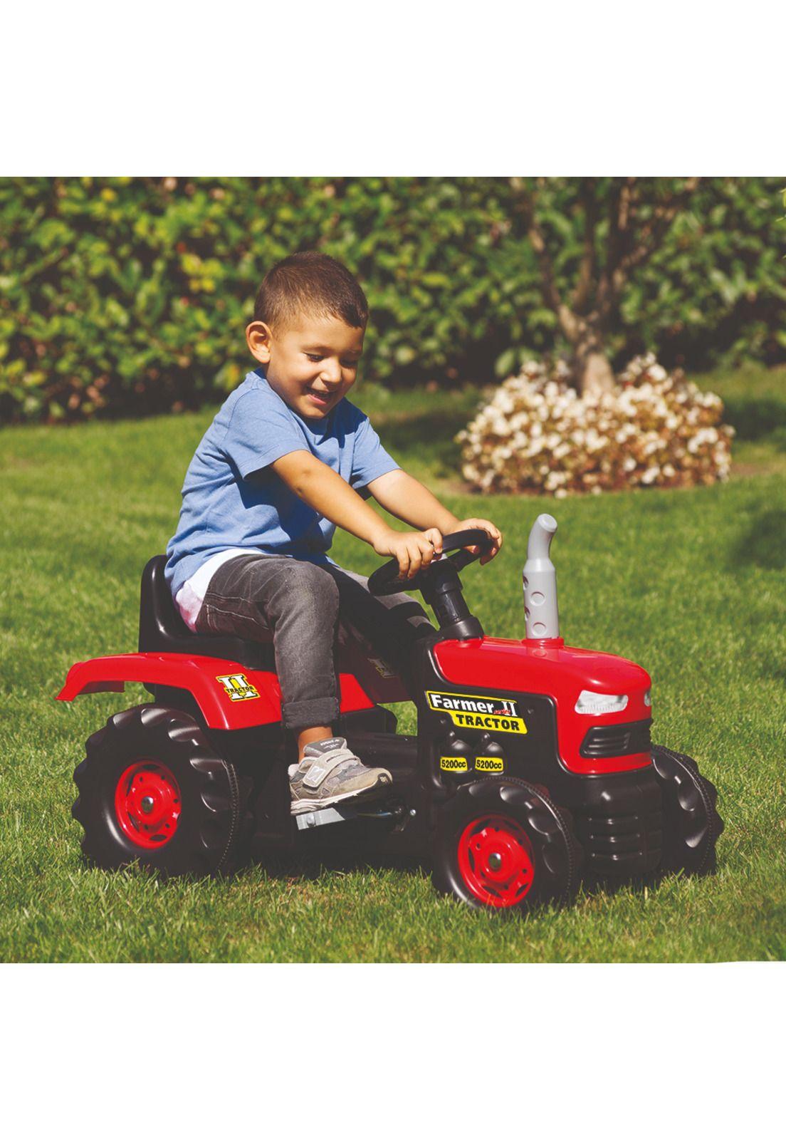 Tractor Con Pedales Rojo 83cm largo - DL8050 - DOLU-0