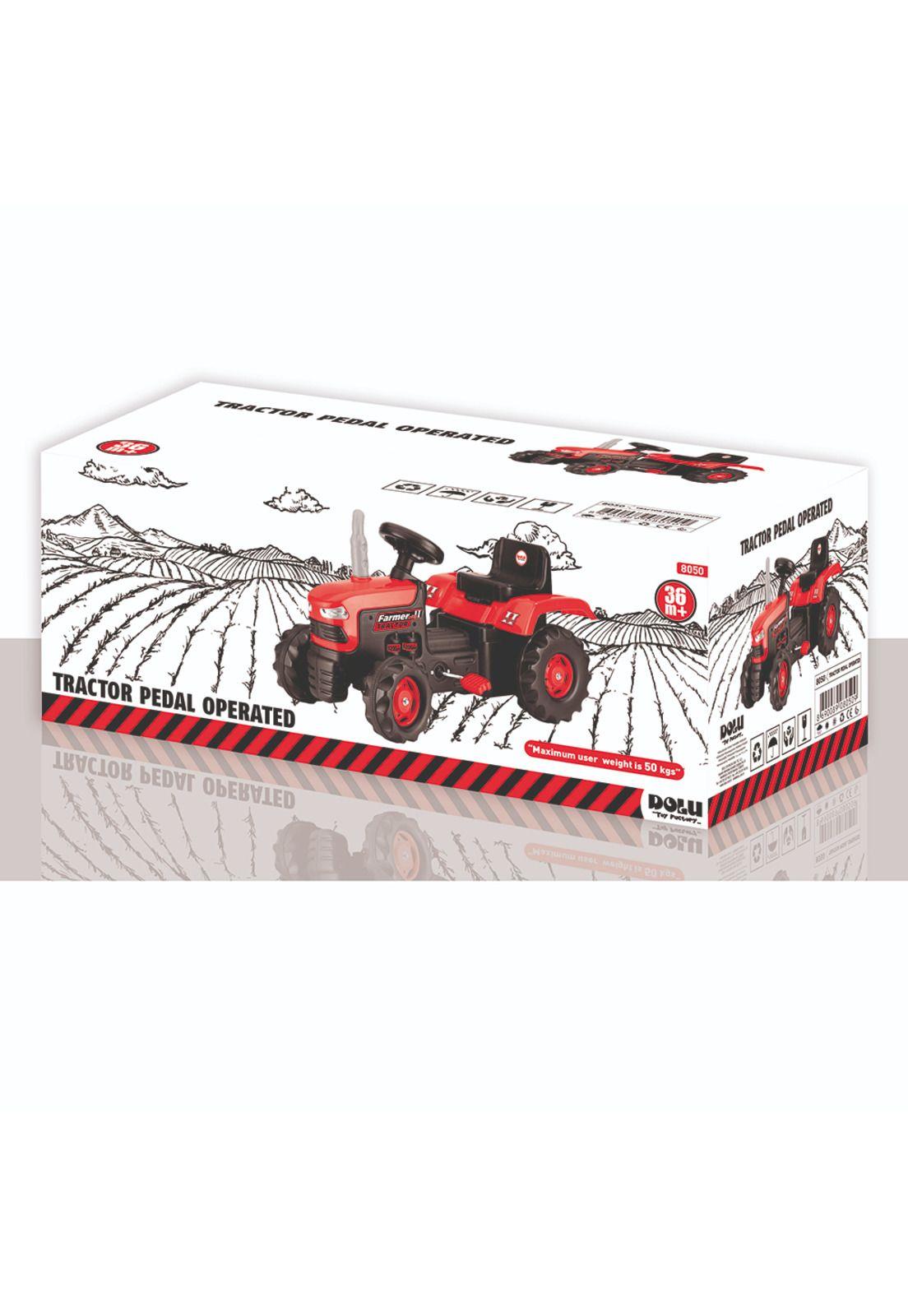 Tractor Con Pedales Rojo 83cm largo - DL8050 - DOLU-1