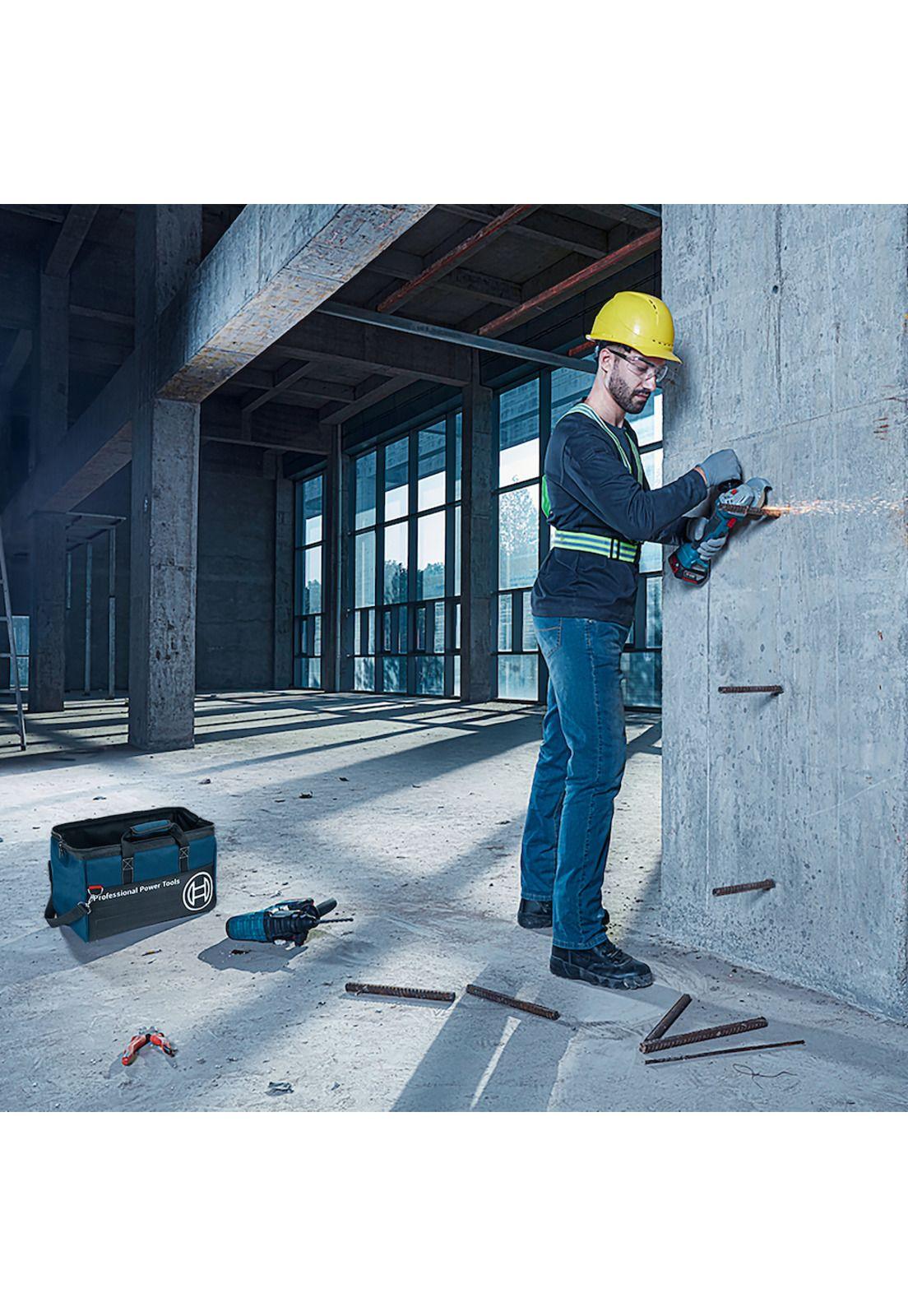 Taladro Percutor 18V GSB 180 + Esmeril Angular Gws 180 Li + Bateria 4 Amp + Cargador Y Bolso Bosch-3