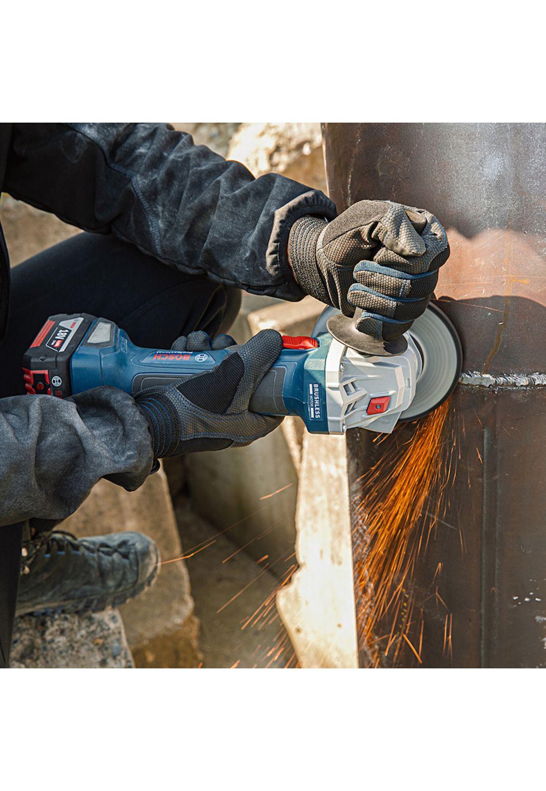 Taladro Percutor 18V GSB 180 + Esmeril Angular Gws 180 Li + Bateria 4 Amp + Cargador Y Bolso Bosch-4