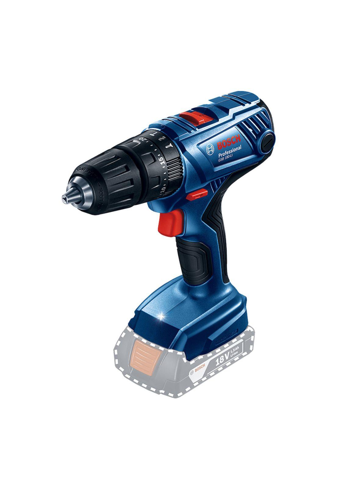 Taladro Percutor 18V GSB 180 + Esmeril Angular Gws 180 Li + Bateria 4 Amp + Cargador Y Bolso Bosch-5