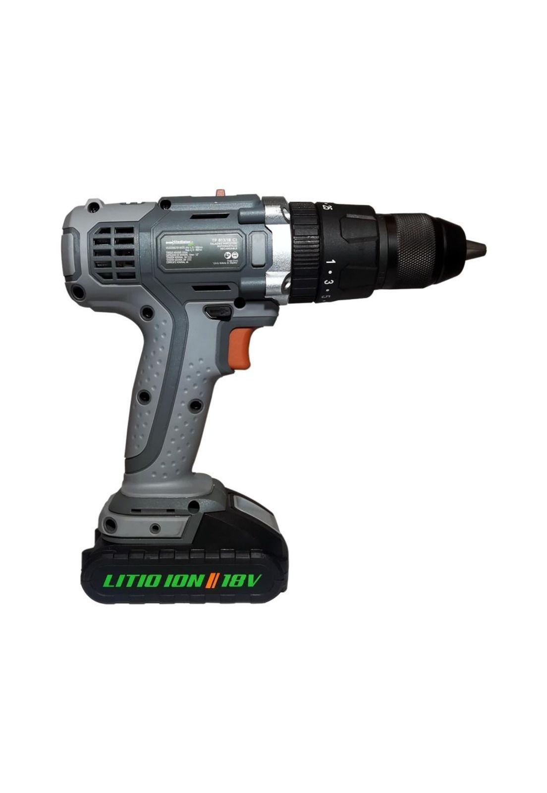 TALADRO PERCUTOR 13MM 18V INALAMBRICO TP 813/18 C1-2