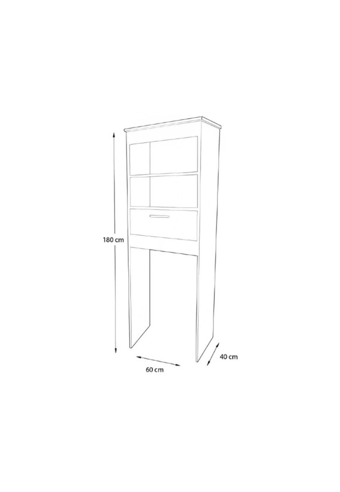 Mueble Wc Organizador De Baño Blanco Magnolia-1