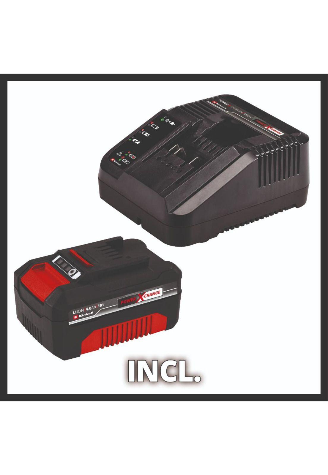 Taladro 40 NM + Esmeril 4/1" + Linterna + Parlante + Bateria 4ah y Cargador Einhell-2