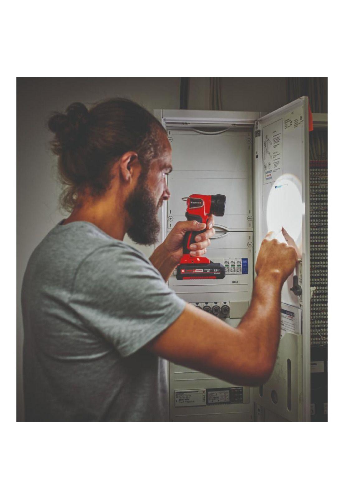 Taladro 40 NM + Esmeril 4/1" + Linterna + Parlante + Bateria 4ah y Cargador Einhell-6