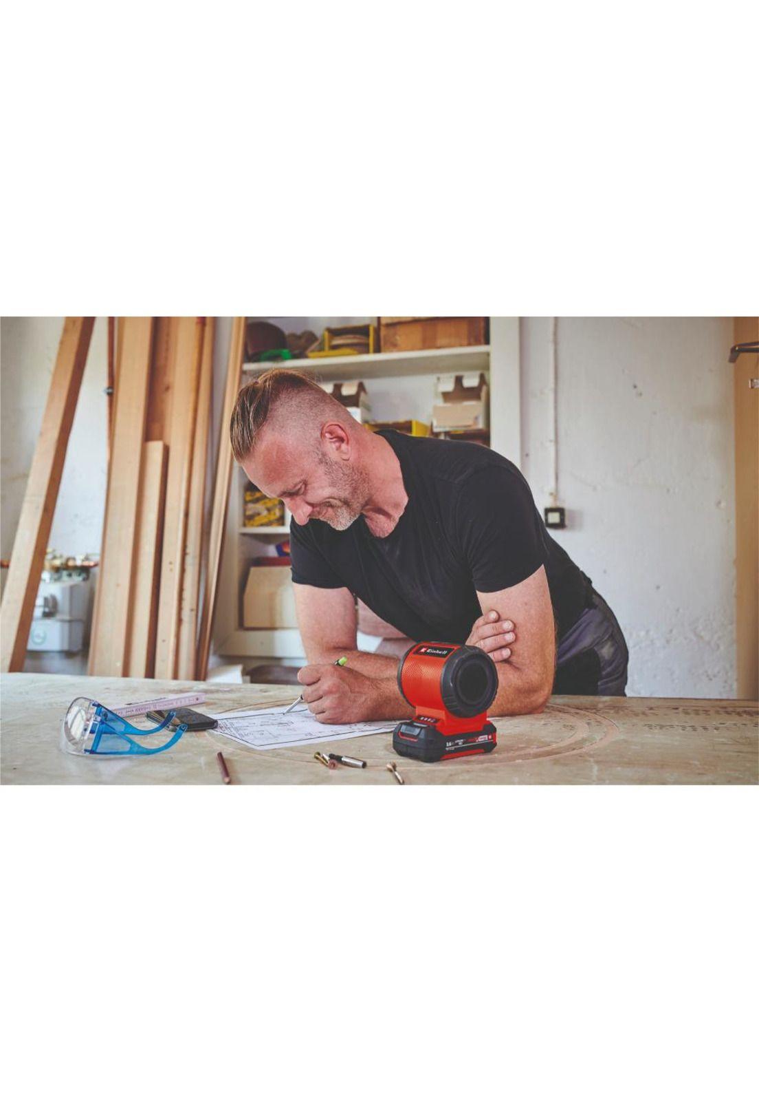 Taladro 40 NM + Esmeril 4/1" + Linterna + Parlante + Bateria 4ah y Cargador Einhell-7