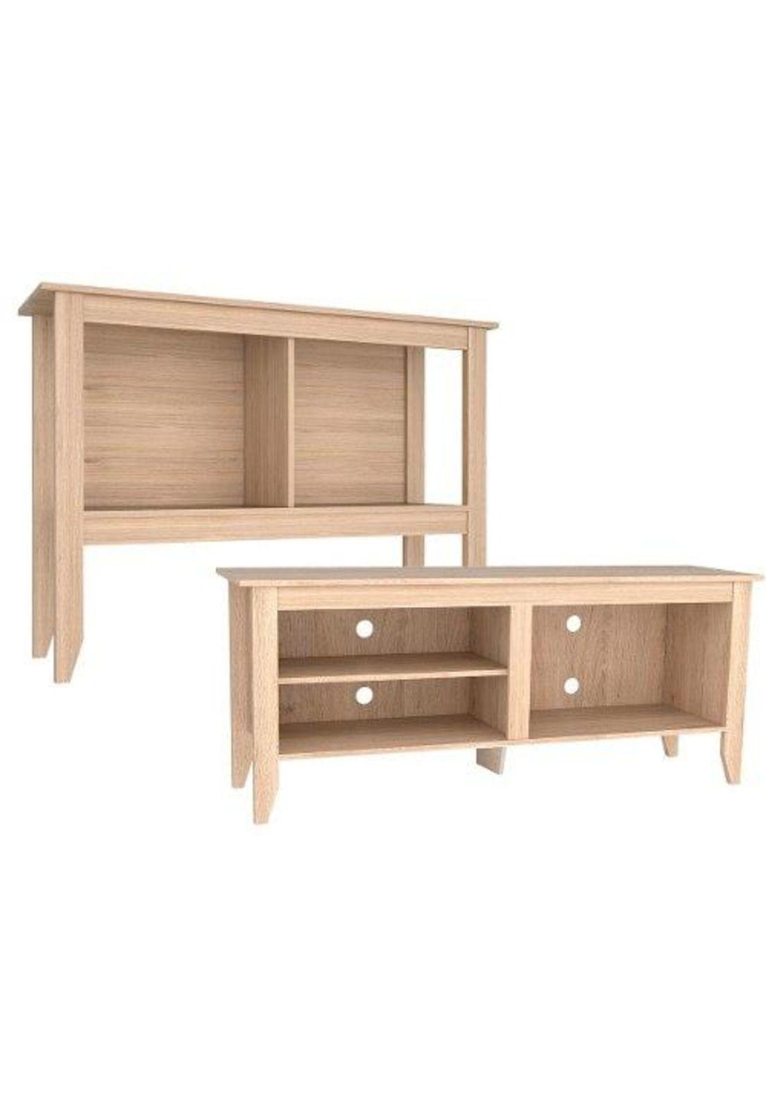 Set Rack Tv + Mesa Arrimo Essential Rovere - Tuhome-0