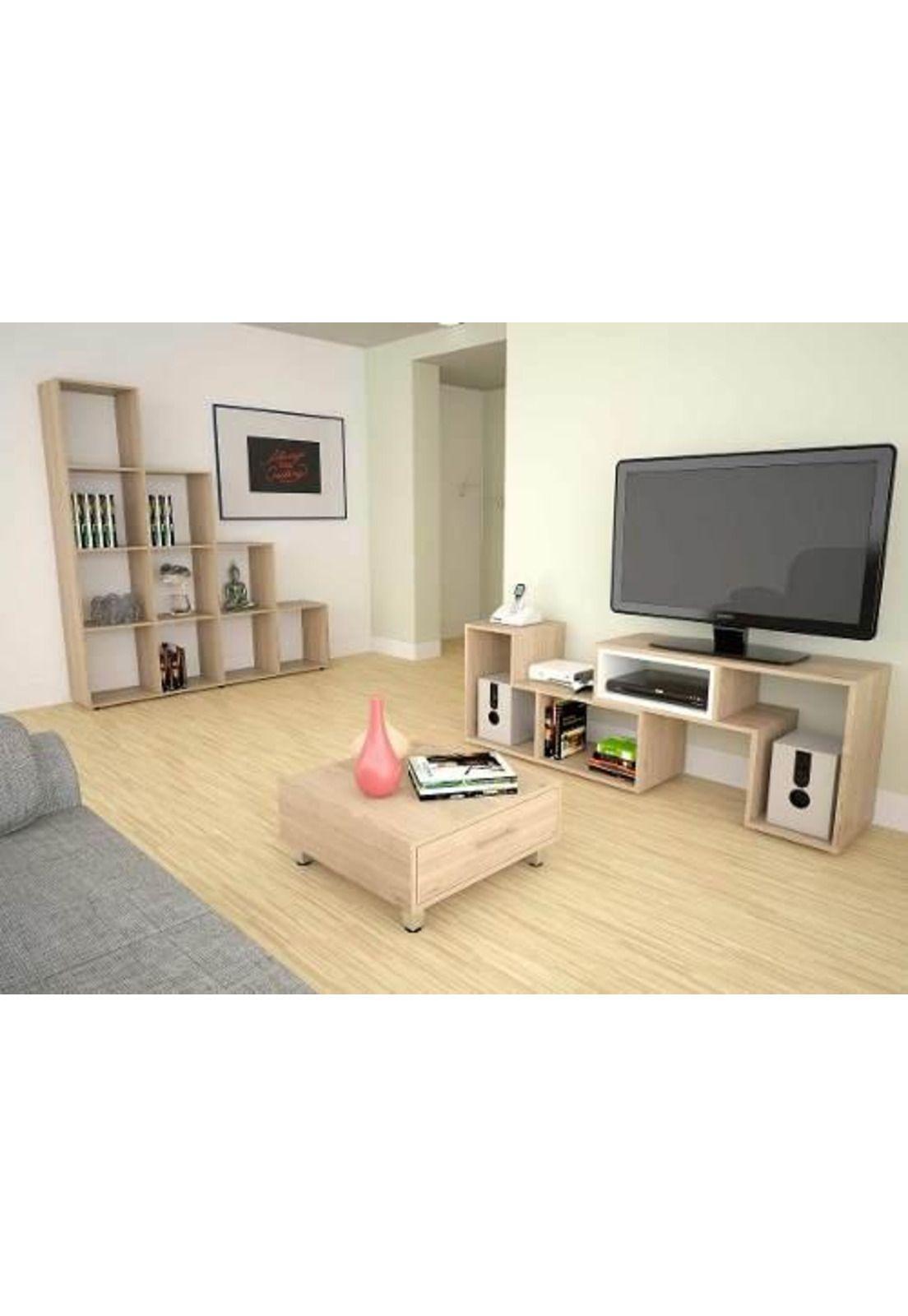 Set Rack + Biblioteca  C10-bei/r.-tuhome-0