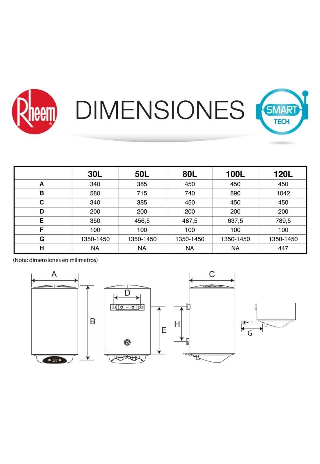 TERMO ELÉCTRICO RHEEM 30 LITROS  MURAL-9