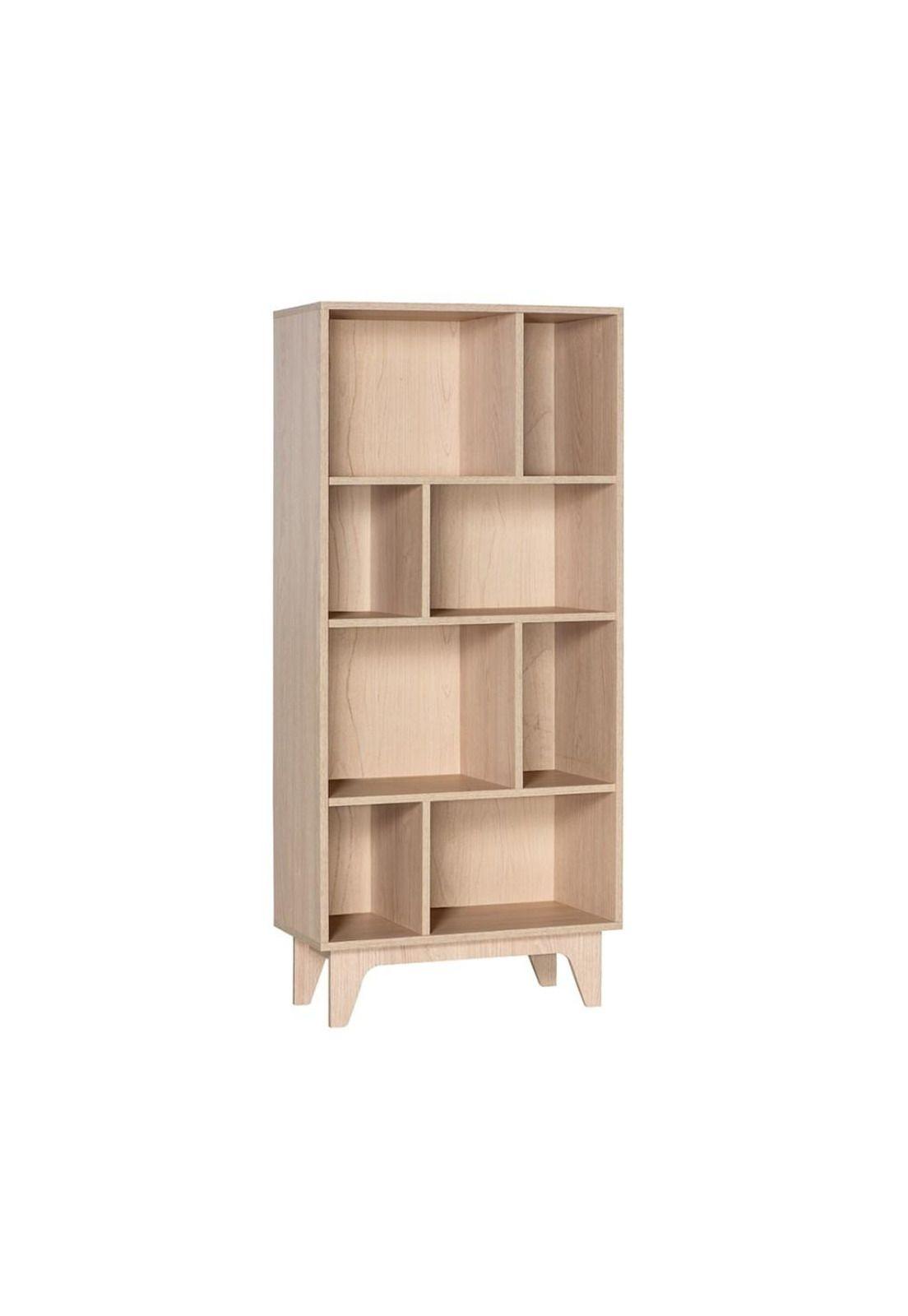 Mueble Librero Domino Maxi Lib56M Carvalo Mobikit-0