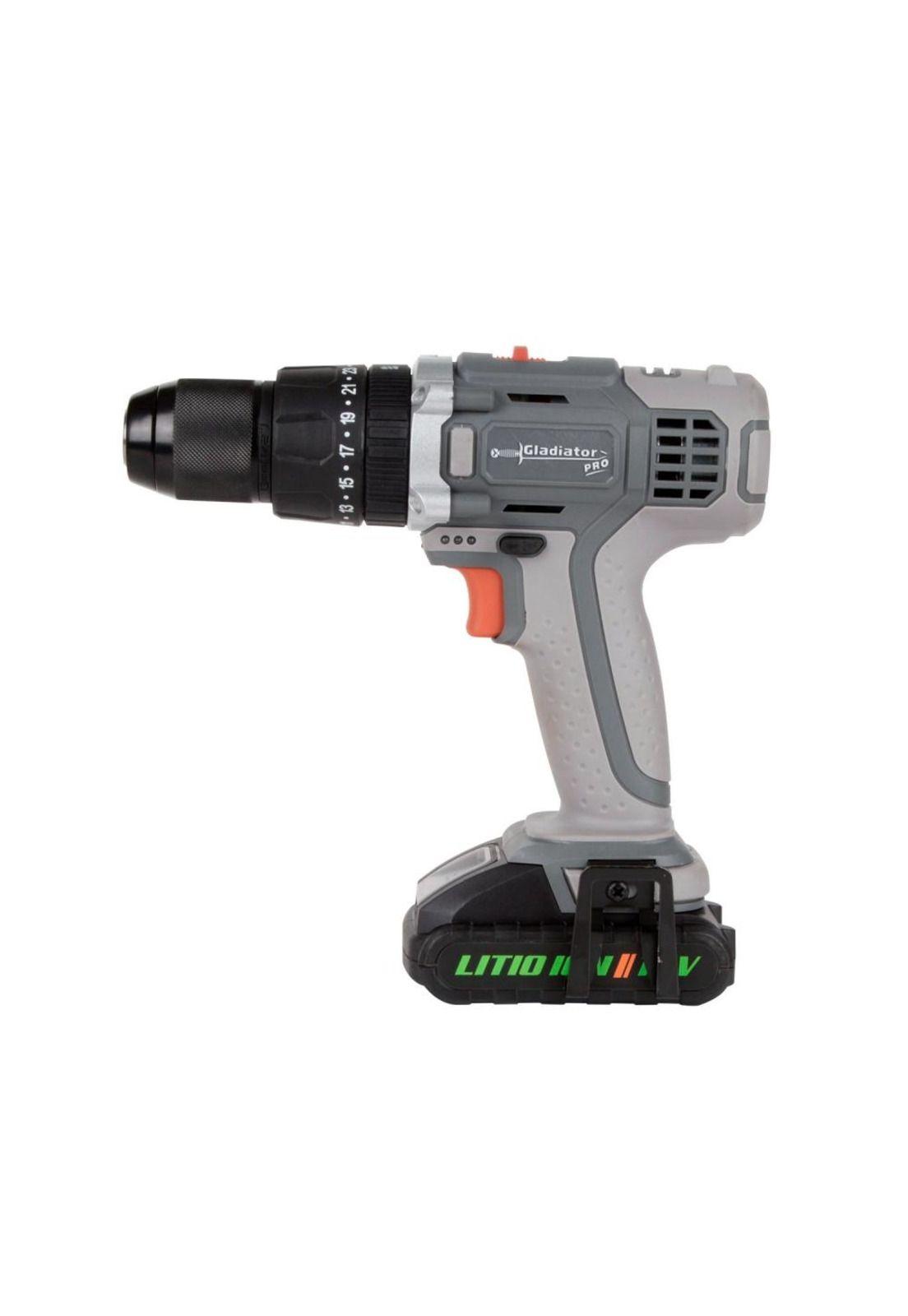 Taladro + Llave - Ator Impacto 18V Inalambrico  1 Bat - Gladiator-1