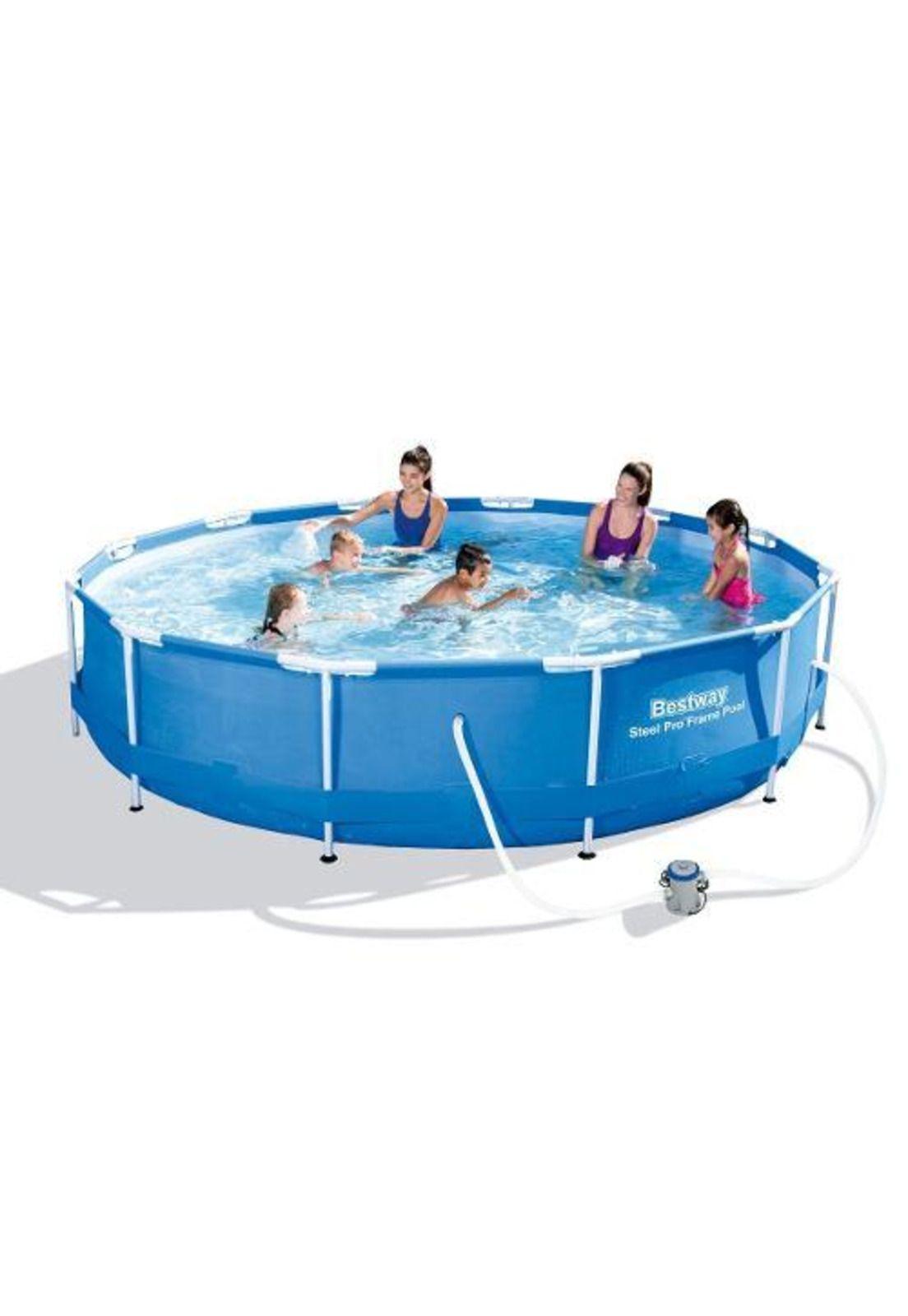 Piscina Redonda 366x76 Cm Con Bomba - Bestway-0