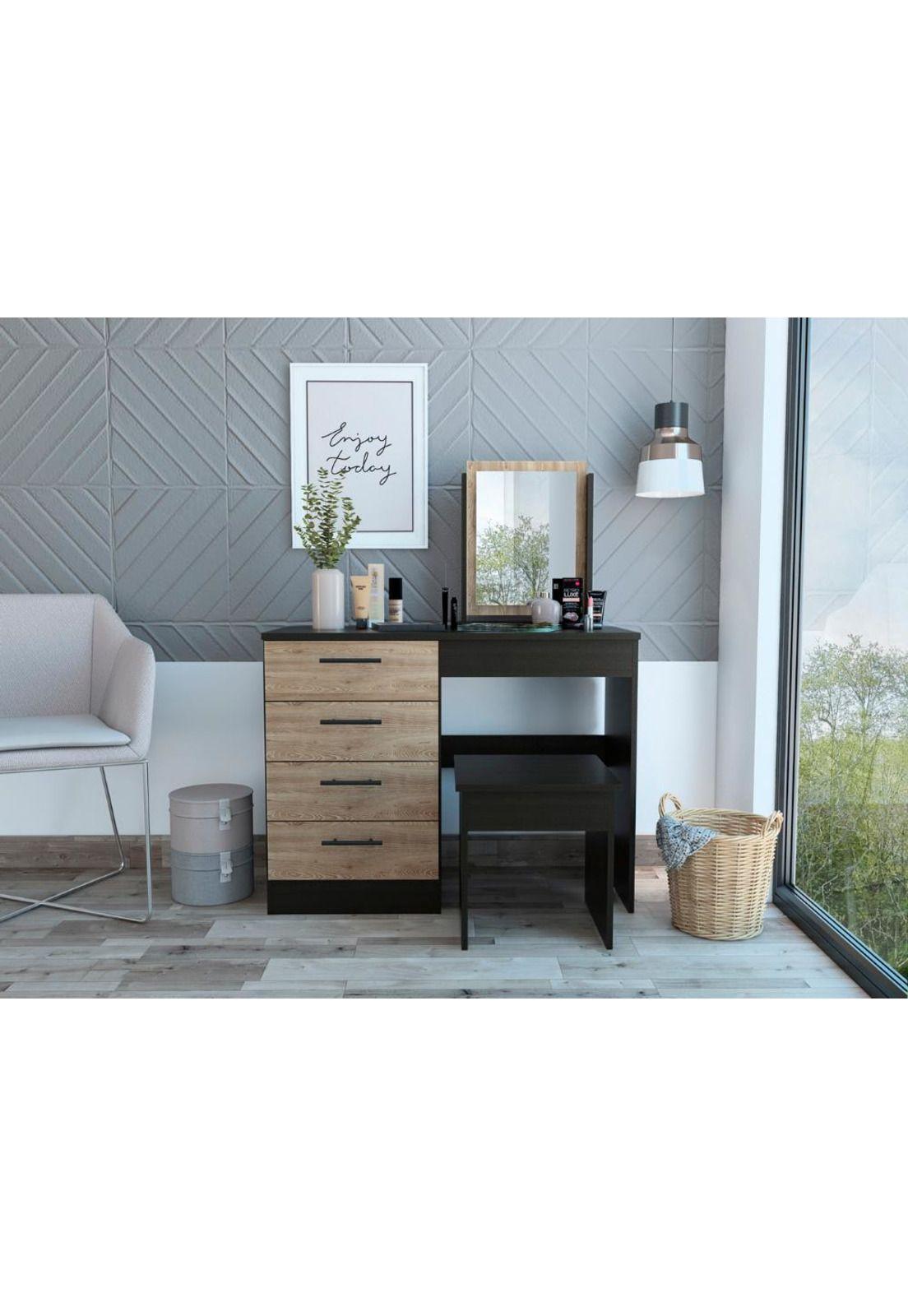 MUEBLE DE TOCADOR KAIA - WENGUE / MIEL-0
