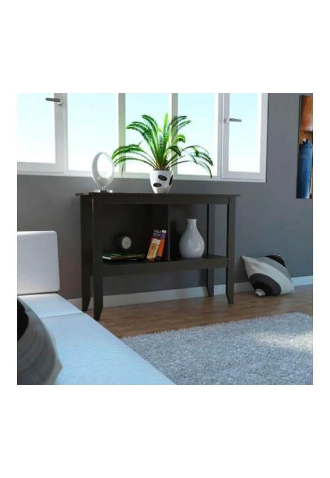 Mesa Arrimo 85 X 120 X 32 Cm Negro Tuhome-2