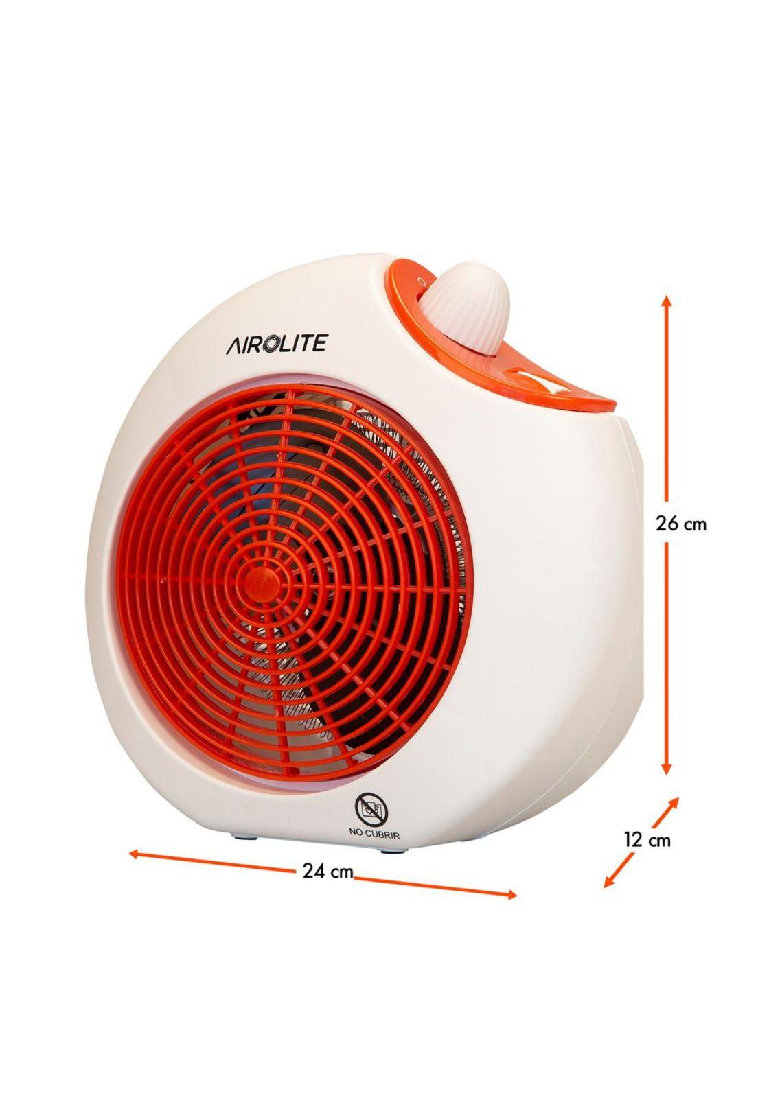 TERMOVENTILADOR REDONDO 1800W, BLANCO-ROJO, HT2014R-3