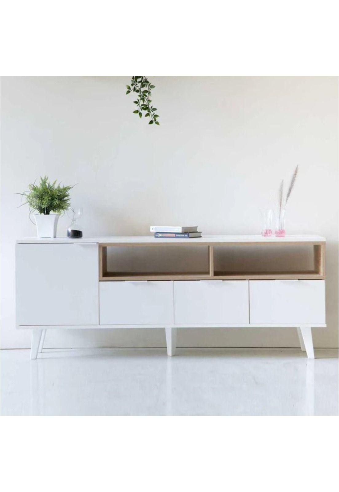 Rack Obi Blanco/Madera Silcosil-2