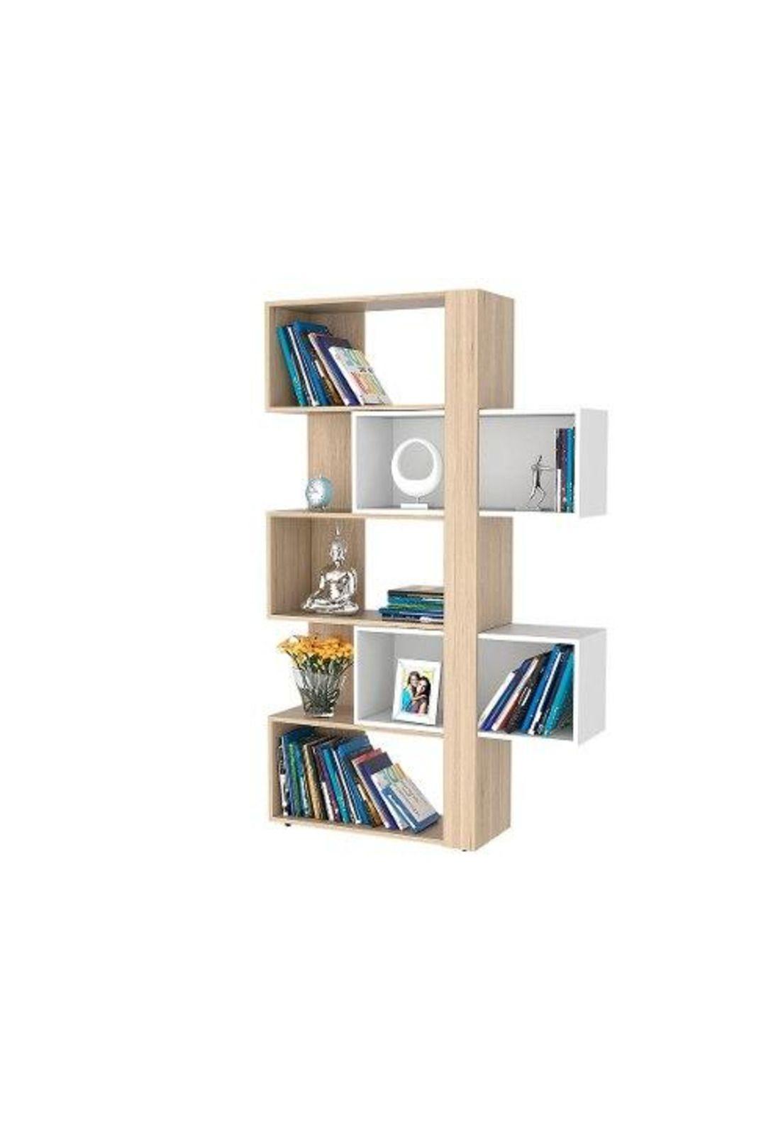 Biblioteca 161x70x28 Cm Cubo Rovere. Tuhome-4