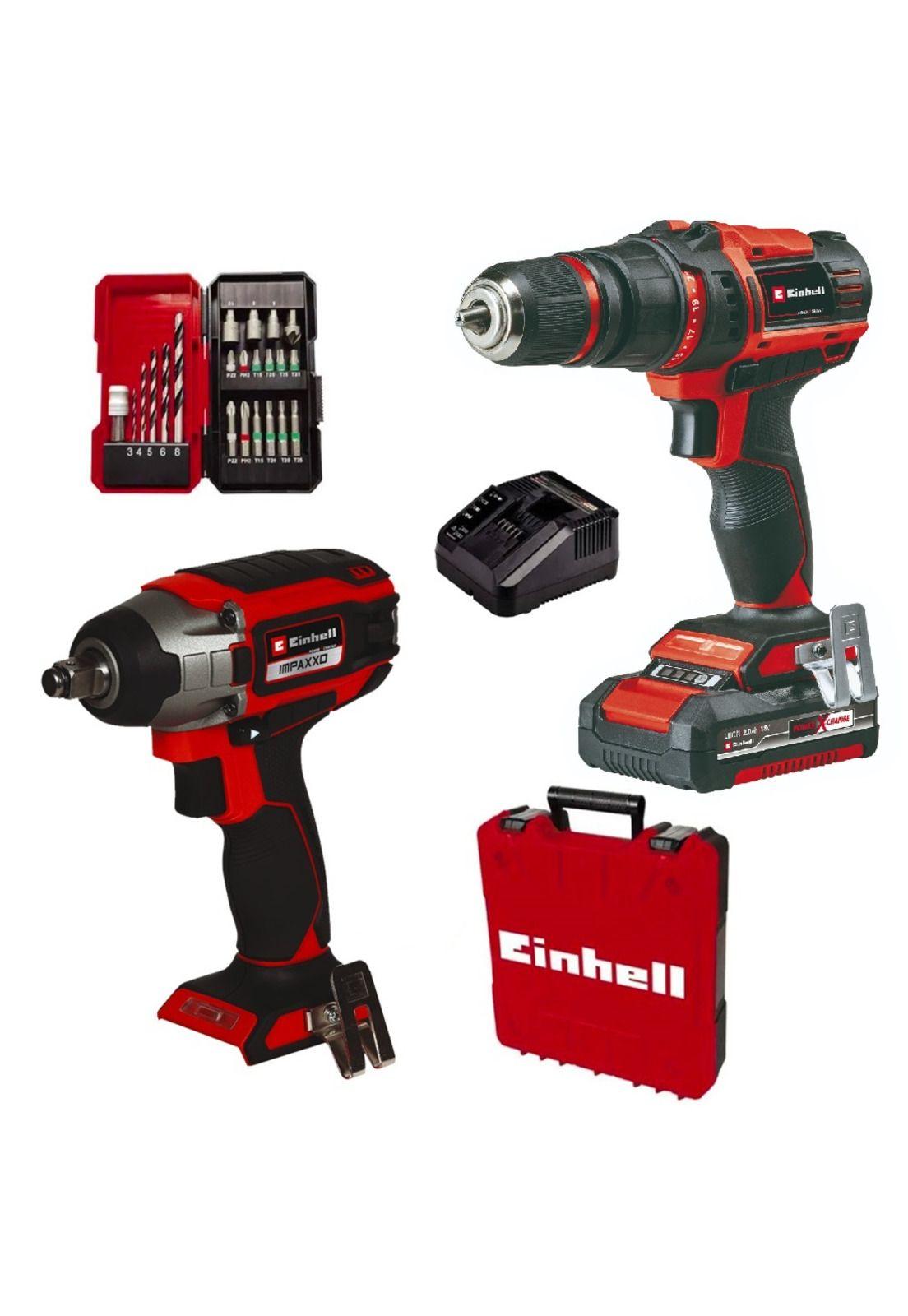 Taladro Atornillador TE-CD 18/45 + Llave De Impacto Inalámbrica 18V Einhell-0