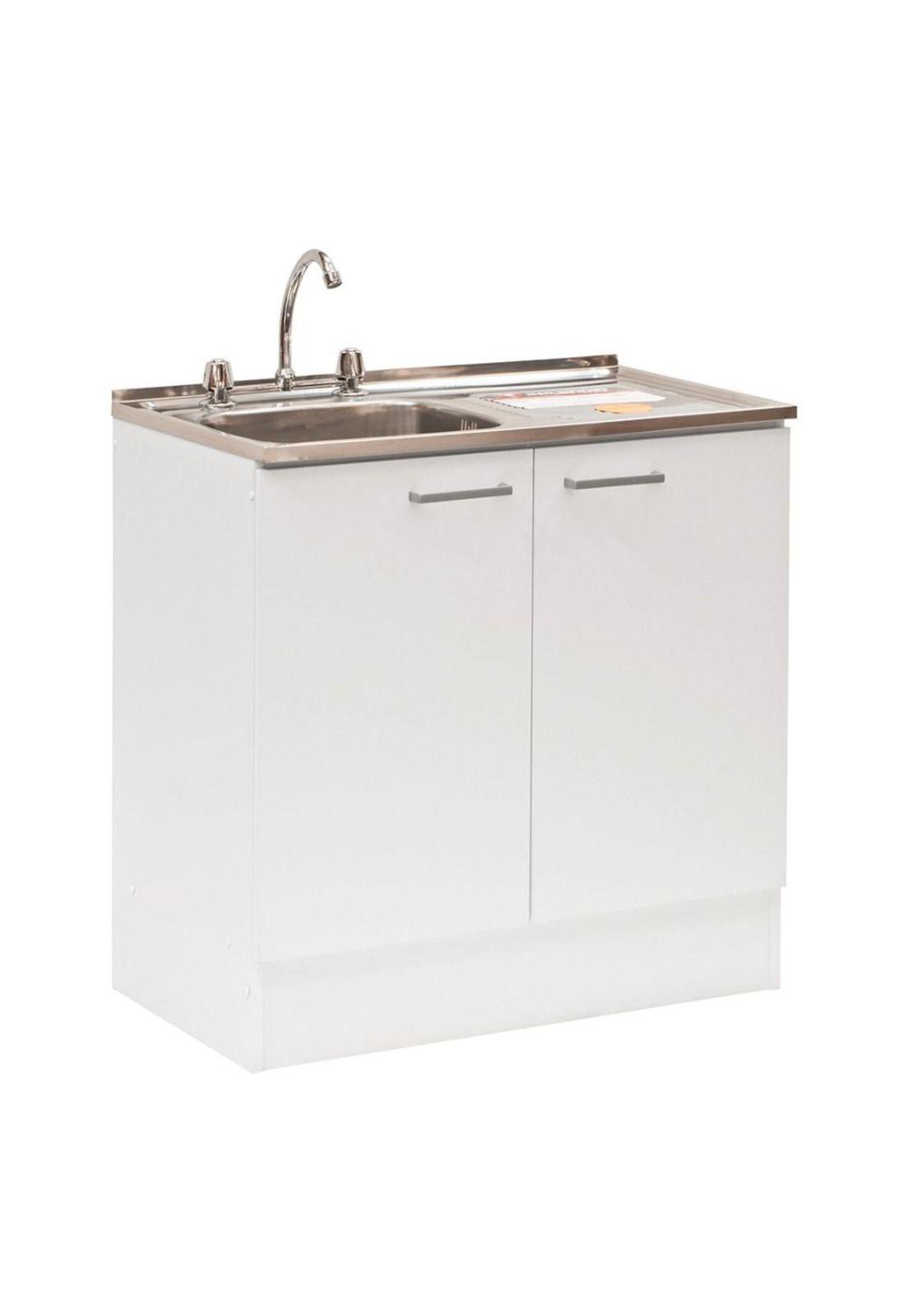 Kit Mueble Lavaplatos 1 Mt Secador Derecho Base92M  Blanco Mobikit-0