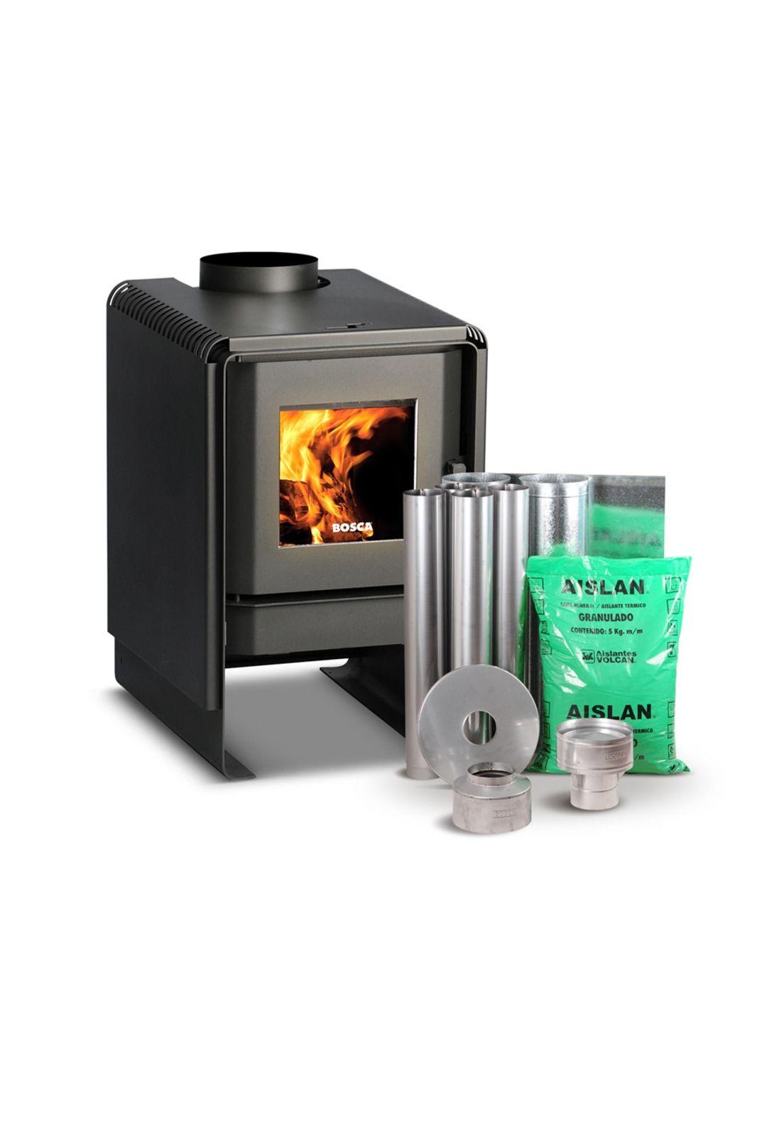 Pack Estufa a leña Eco 380 + kit de instalación Bosca-0