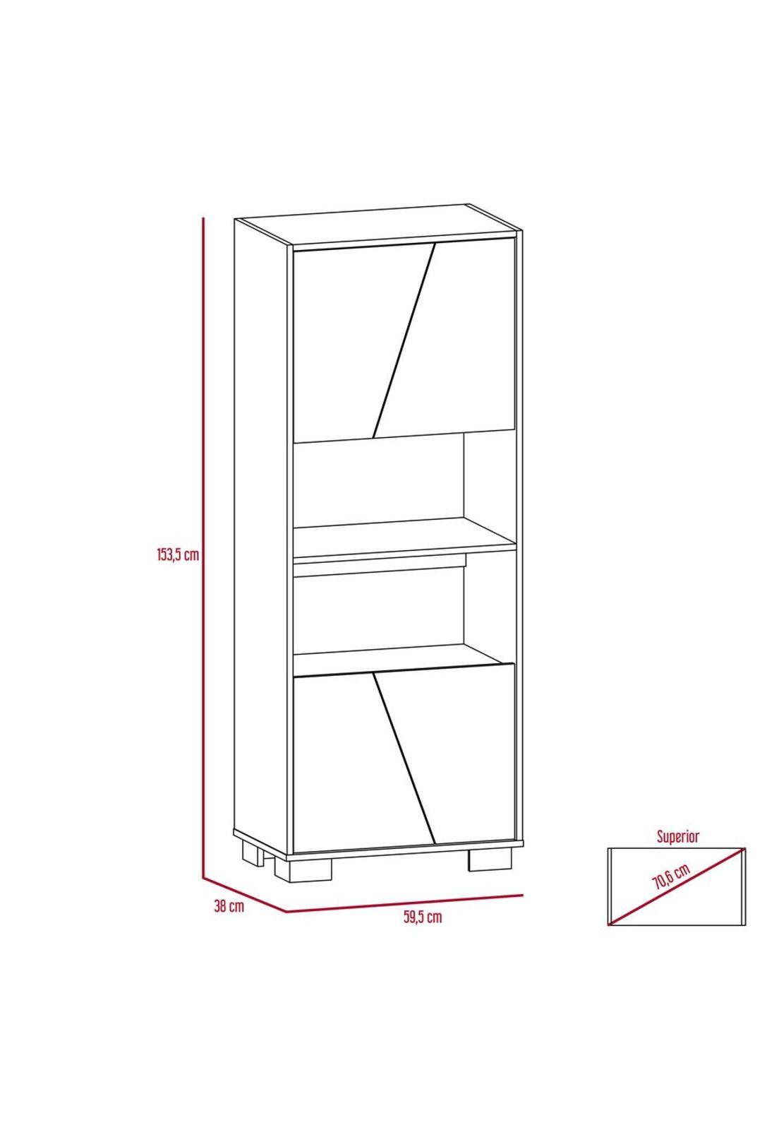 COMBO OFFICE 33 ESCRITORIO + BIBLIOTECA - HABANO+MIEL-3