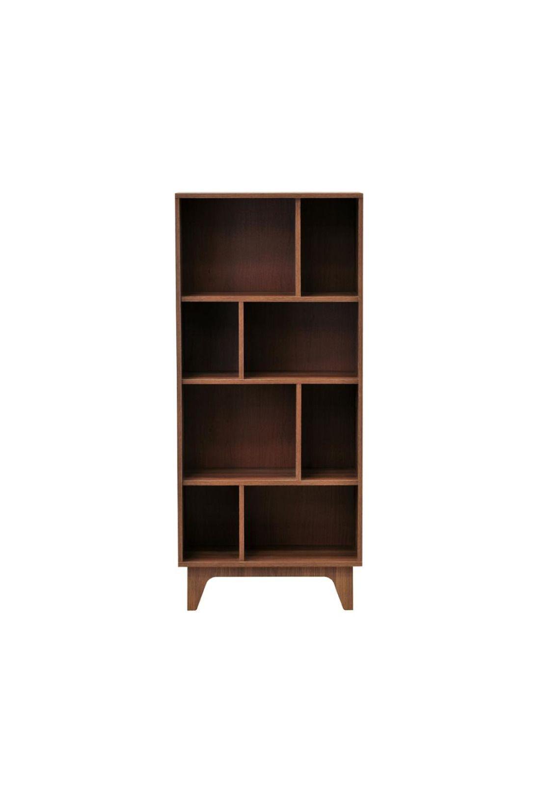 Mueble Librero Domino Maxi Ng Nogal Lib67M Mobikit-1