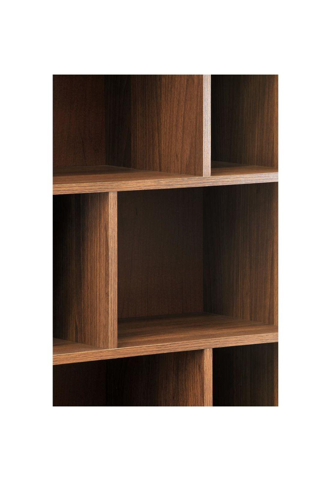 Mueble Librero Domino Maxi Ng Nogal Lib67M Mobikit-2