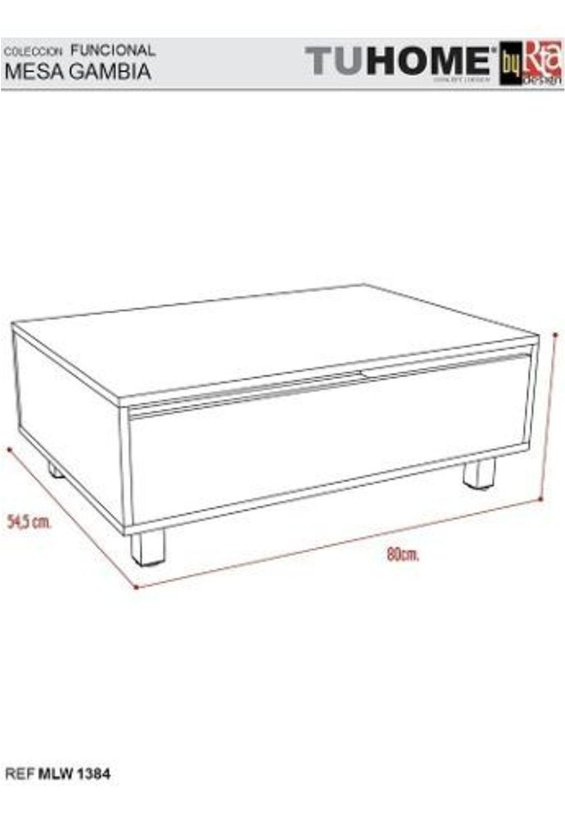 Mesa Centro Y Lateral Wengue Negro. Tuhome-3