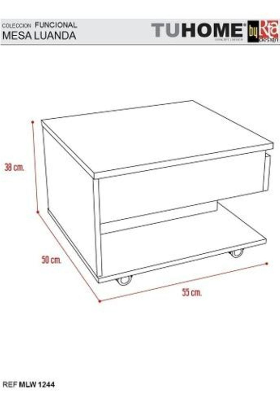 Mesa Centro Y Lateral Wengue Negro. Tuhome-4