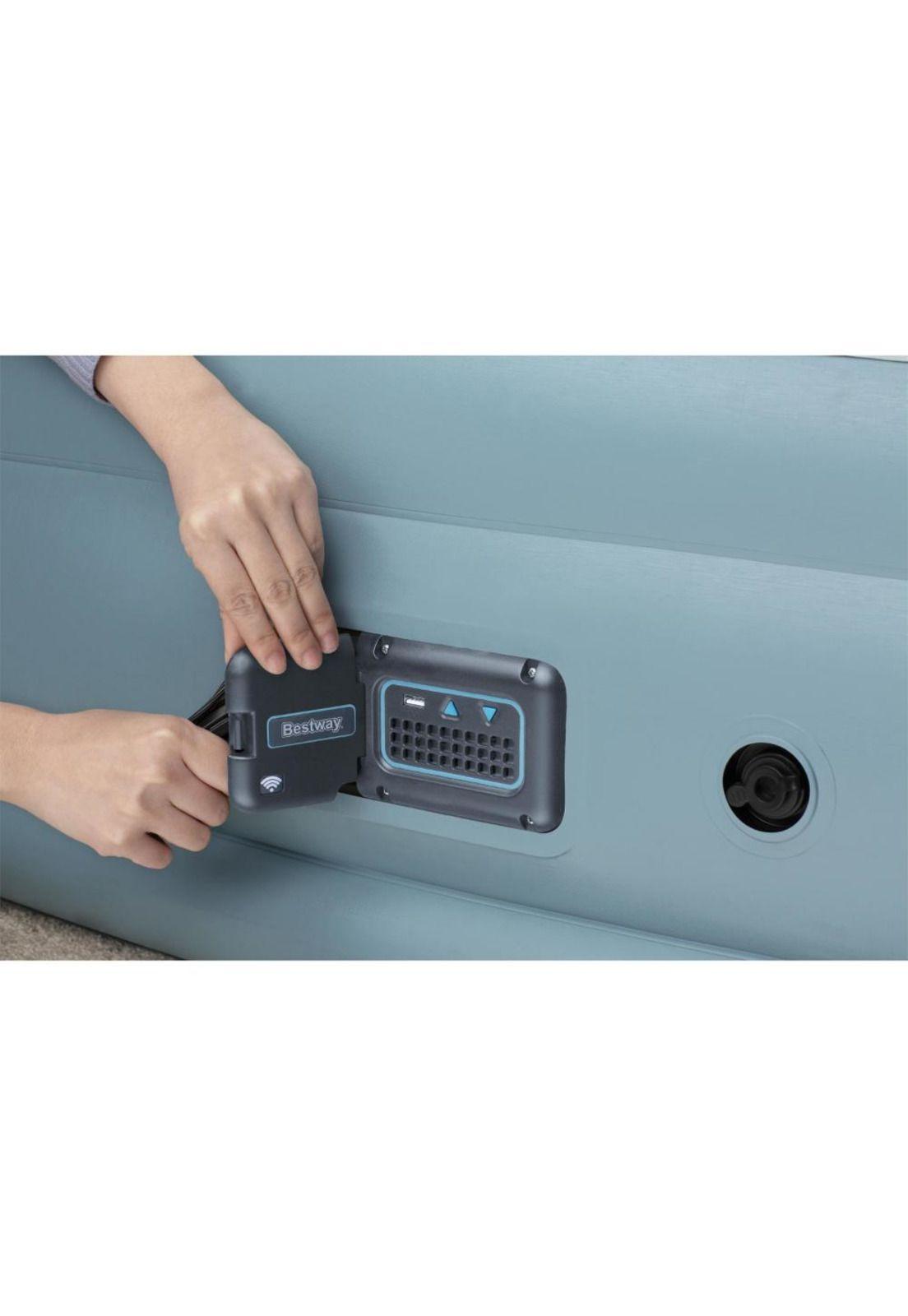 Colchón Inflable Eléctrico Queen Tritech 2.03m x 1.52m x 46cm con App y Wifi - 67708 - Bestway-1