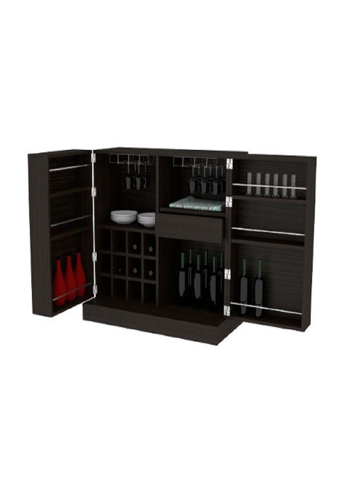Bar 94x102x51 Cm puertas Wengue - Tuhome-1