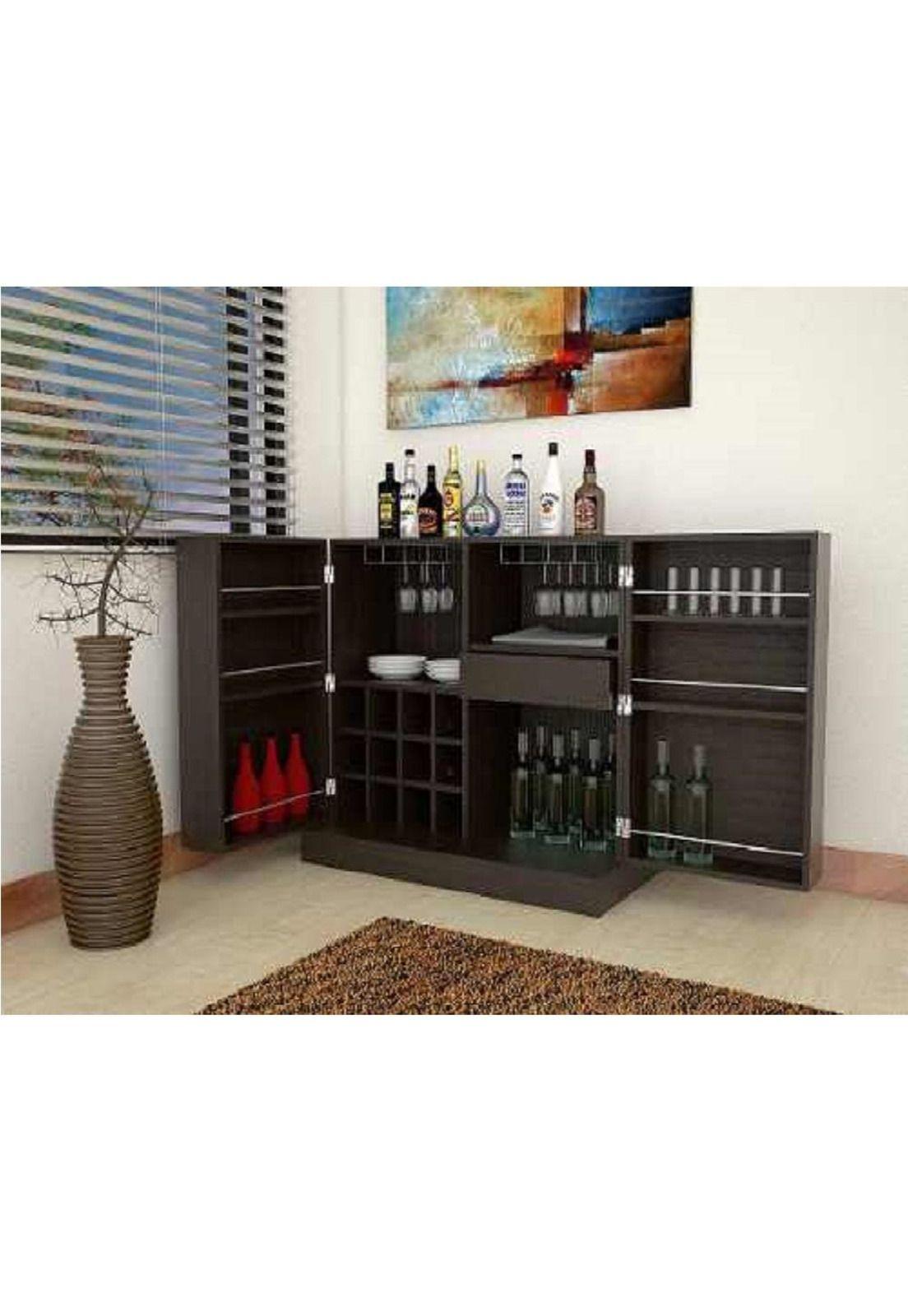 Bar 94x102x51 Cm puertas Wengue - Tuhome-3