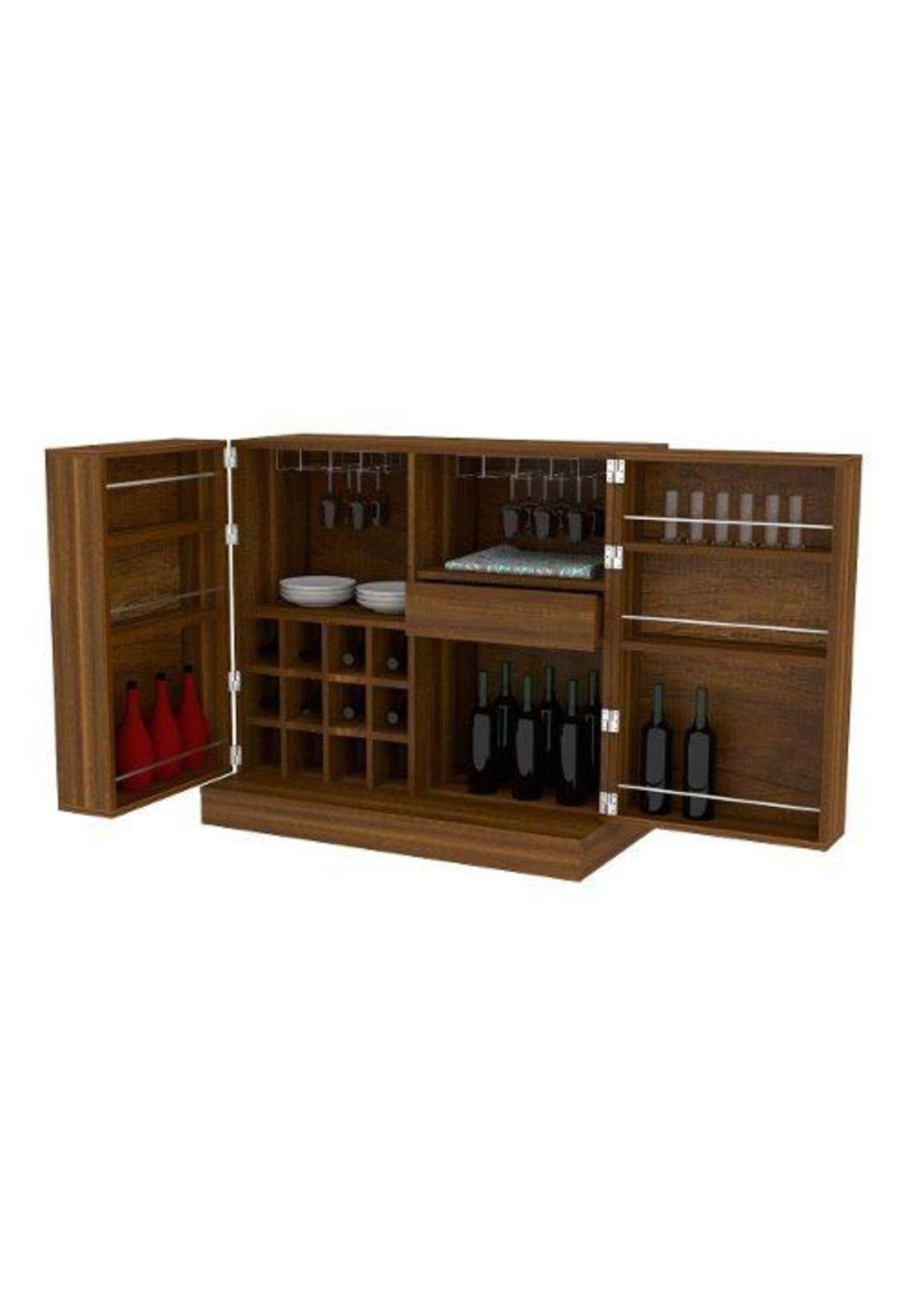 Bar 94x102x51 Cm puertas Caramelo. Tuhome-1
