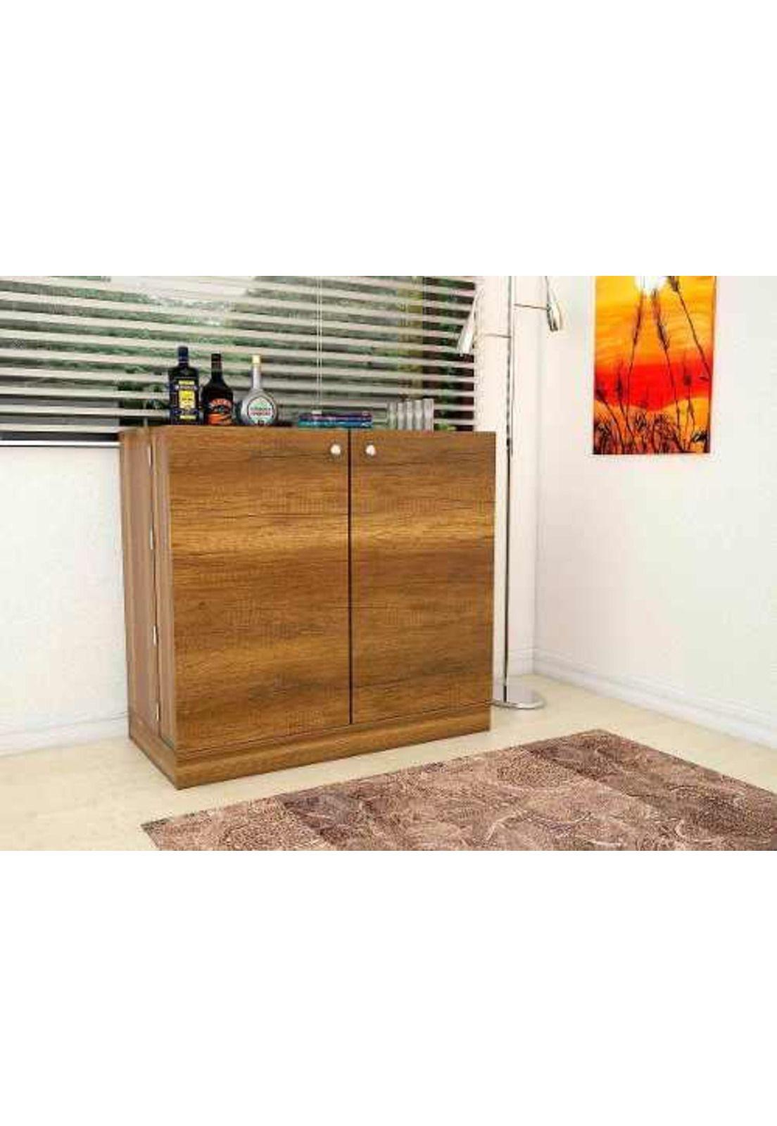 Bar 94x102x51 Cm puertas Caramelo. Tuhome-2