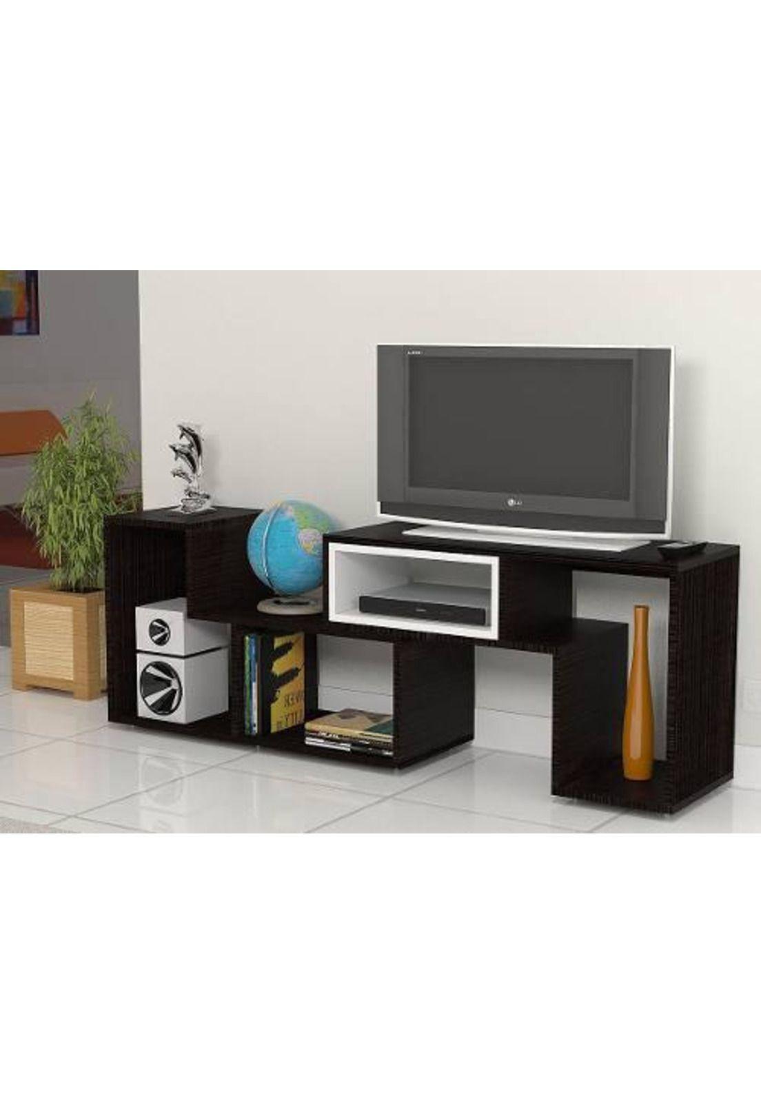 Rack Extensible 54x160x35 Cm Wengue. Tuhome-1