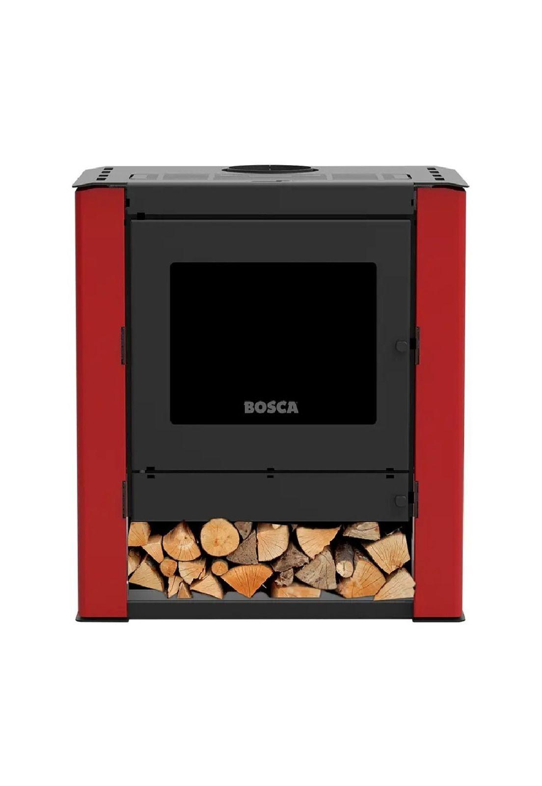 Pack Estufa a Leña Gold 500 Charcoal + kit Instalación Bosca-1