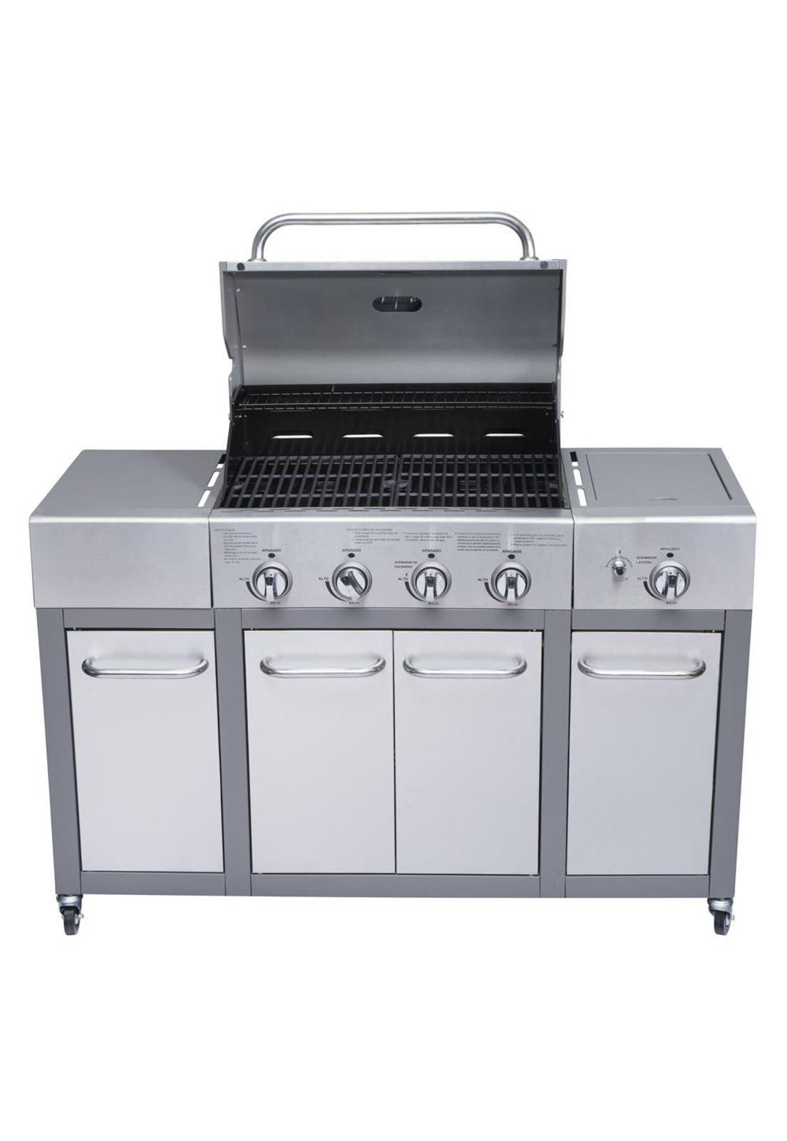 Parrilla Gas Buffalo Inox 4Q + Ql  Bbq401Gcqlm Bbq Grill-1