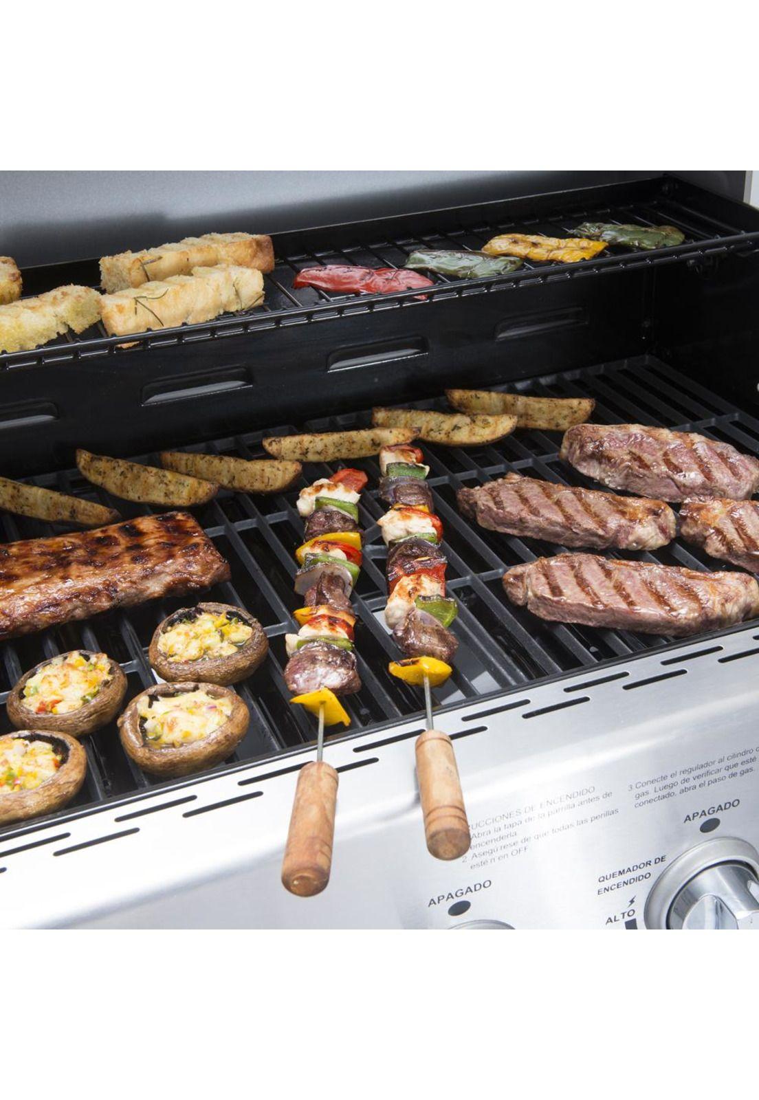 Parrilla Gas Buffalo Inox 4Q + Ql  Bbq401Gcqlm Bbq Grill-6