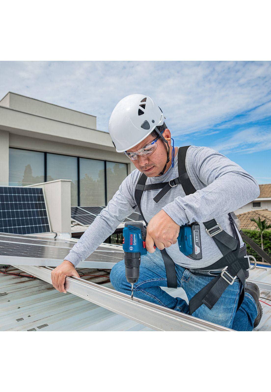 Taladro Percutor Atornillador 18V Gsb 185-Li + 1 Bateria + Cargador + Accesorrios Bosch-3