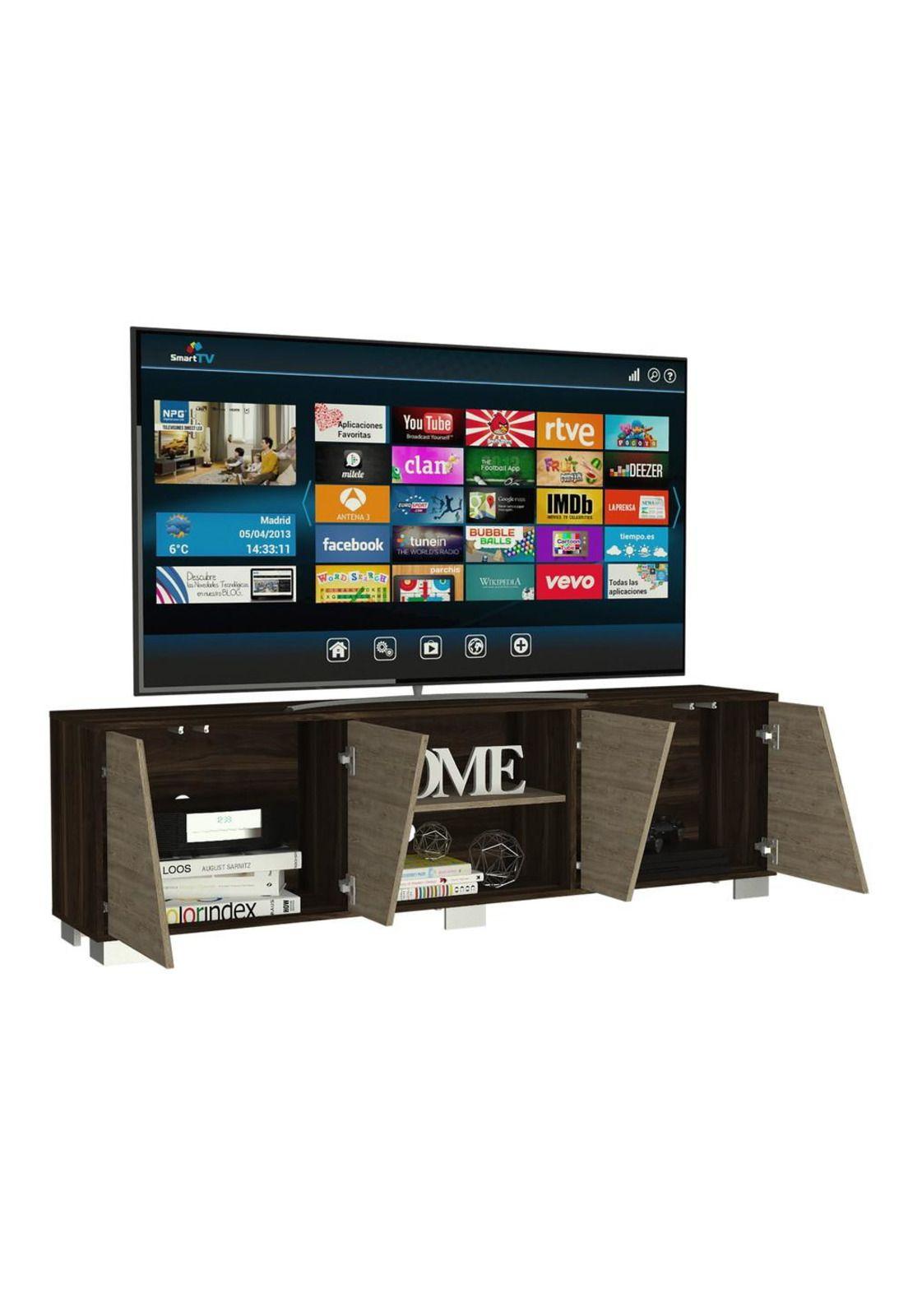 RACK FRAKTAL TV80 Z-180  HABANO / MIEL - TUHOME-0