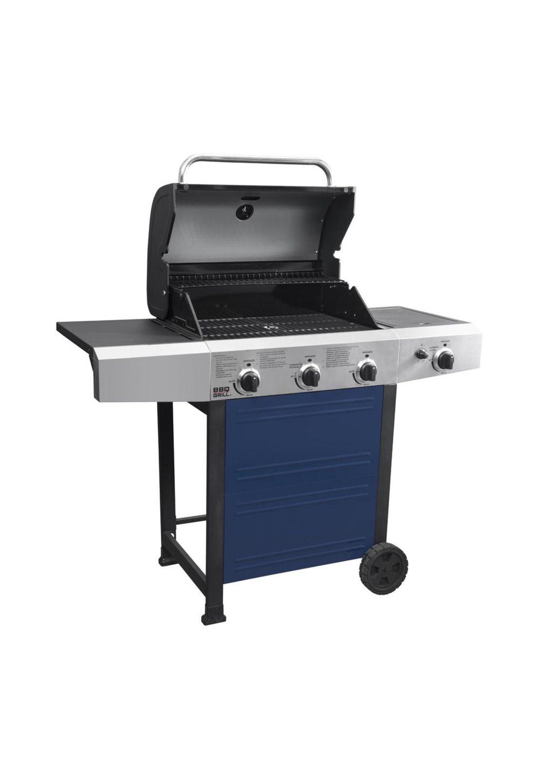 Parrilla Gas Michigan Blue 3Q + Ql Bbq304Gcblue Bbq Grill-2