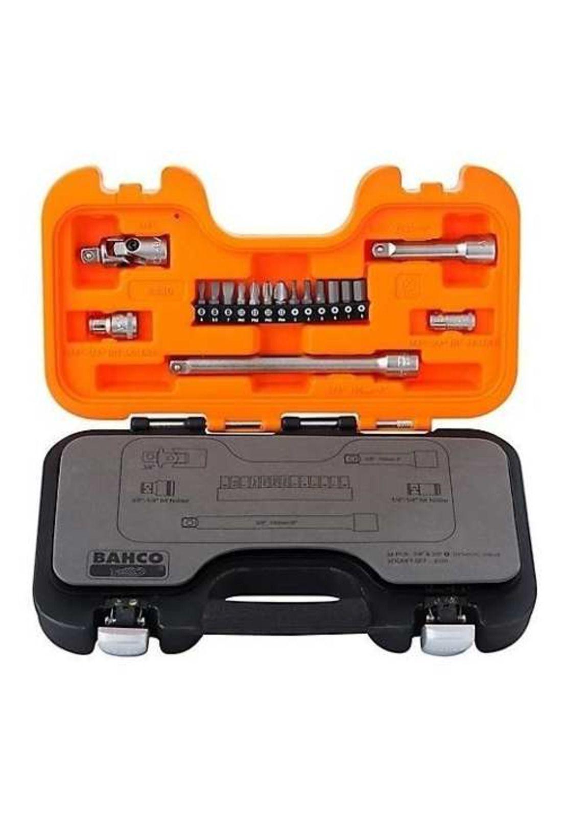 Set Llave Chicharra + Dados 33 Piezas. Bahco-1