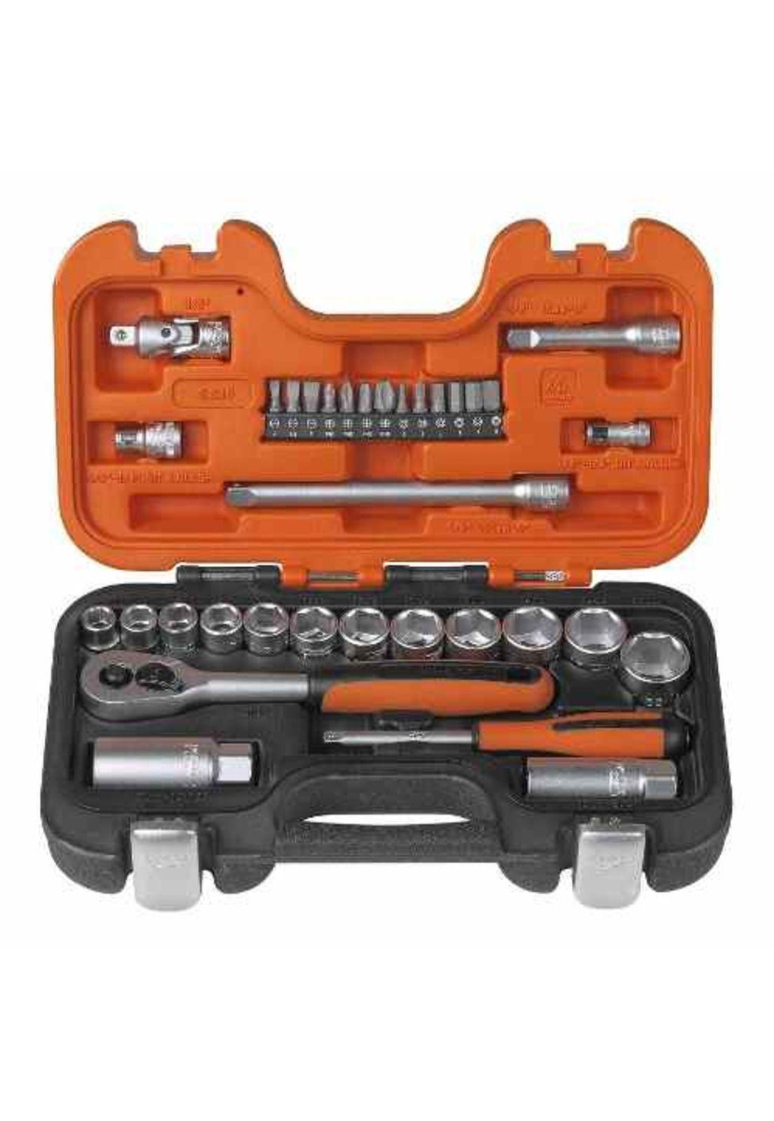 Set Llave Chicharra + Dados 33 Piezas. Bahco-3