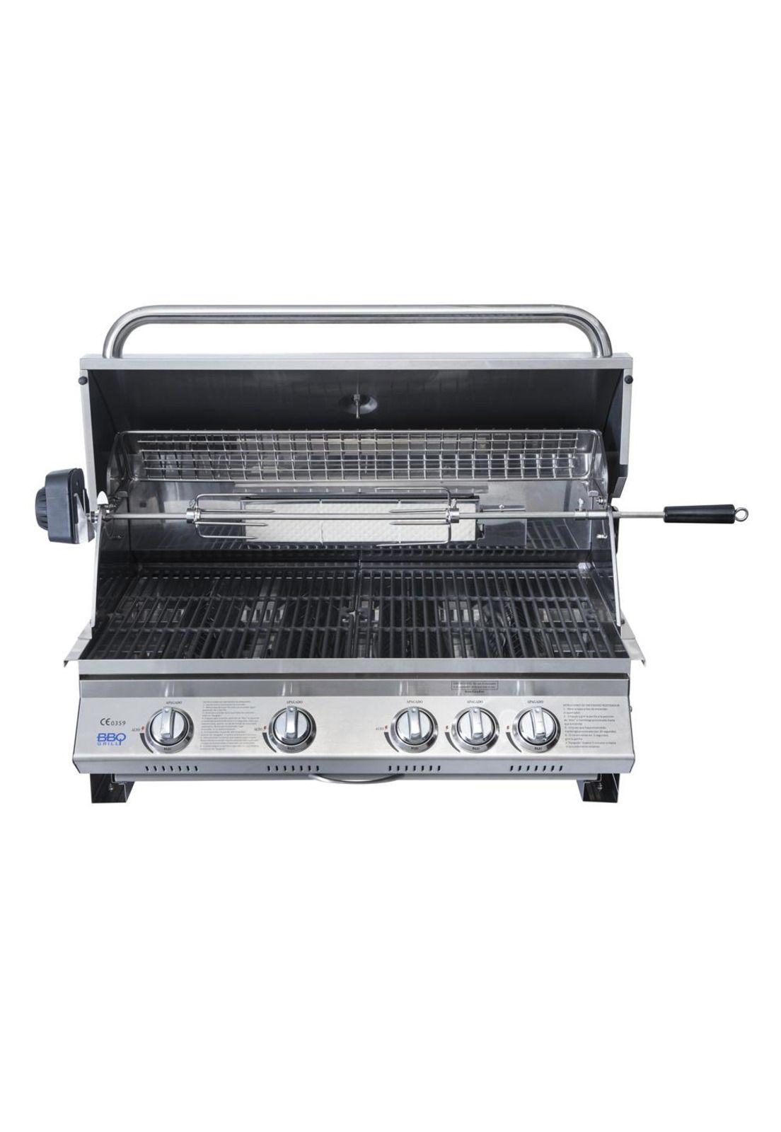 Parrilla Gas Empotrada Kansas 4 Quemadores + Spiedo Bbq401E Bbq Grill-0