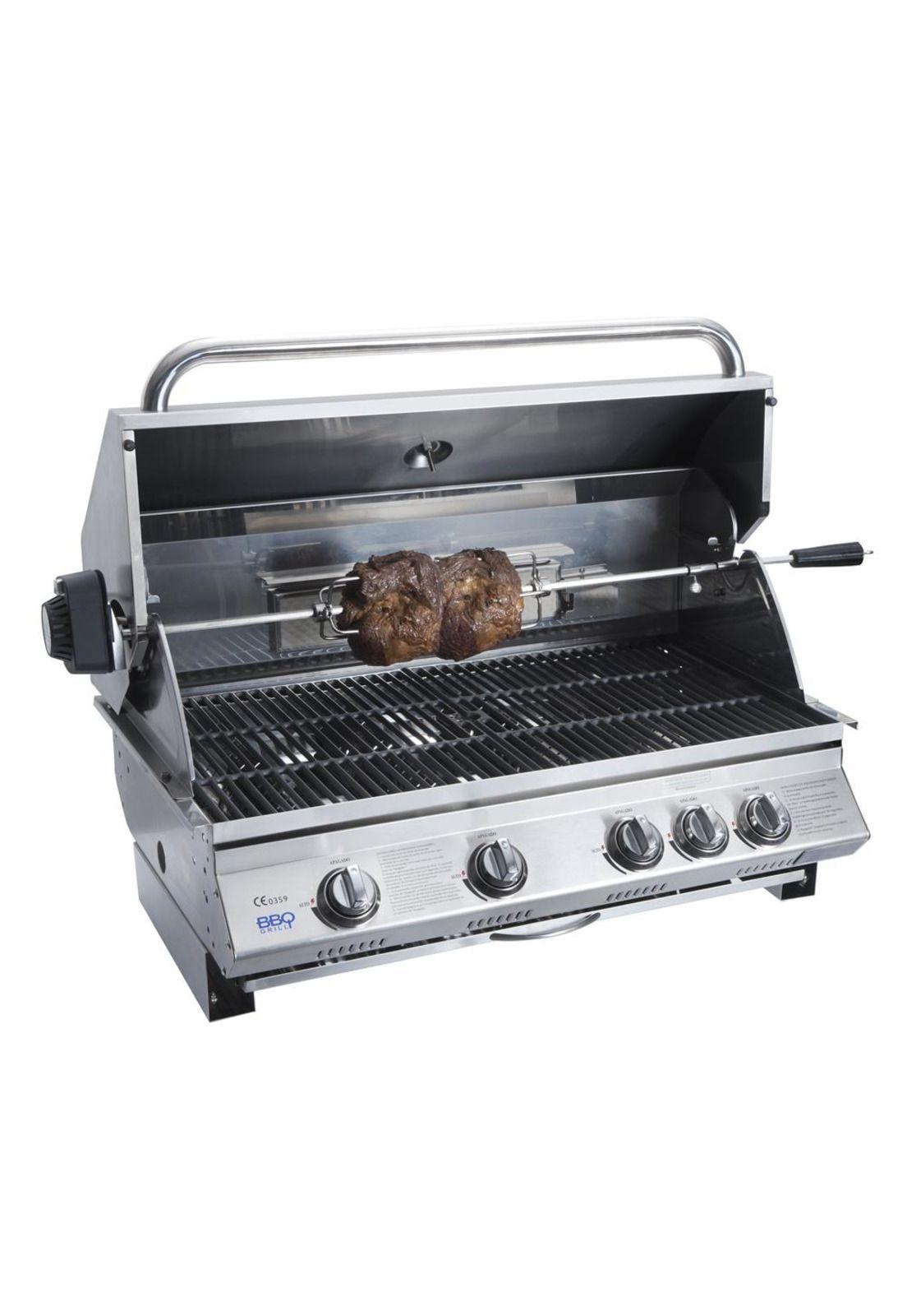 Parrilla Gas Empotrada Kansas 4 Quemadores + Spiedo Bbq401E Bbq Grill-5