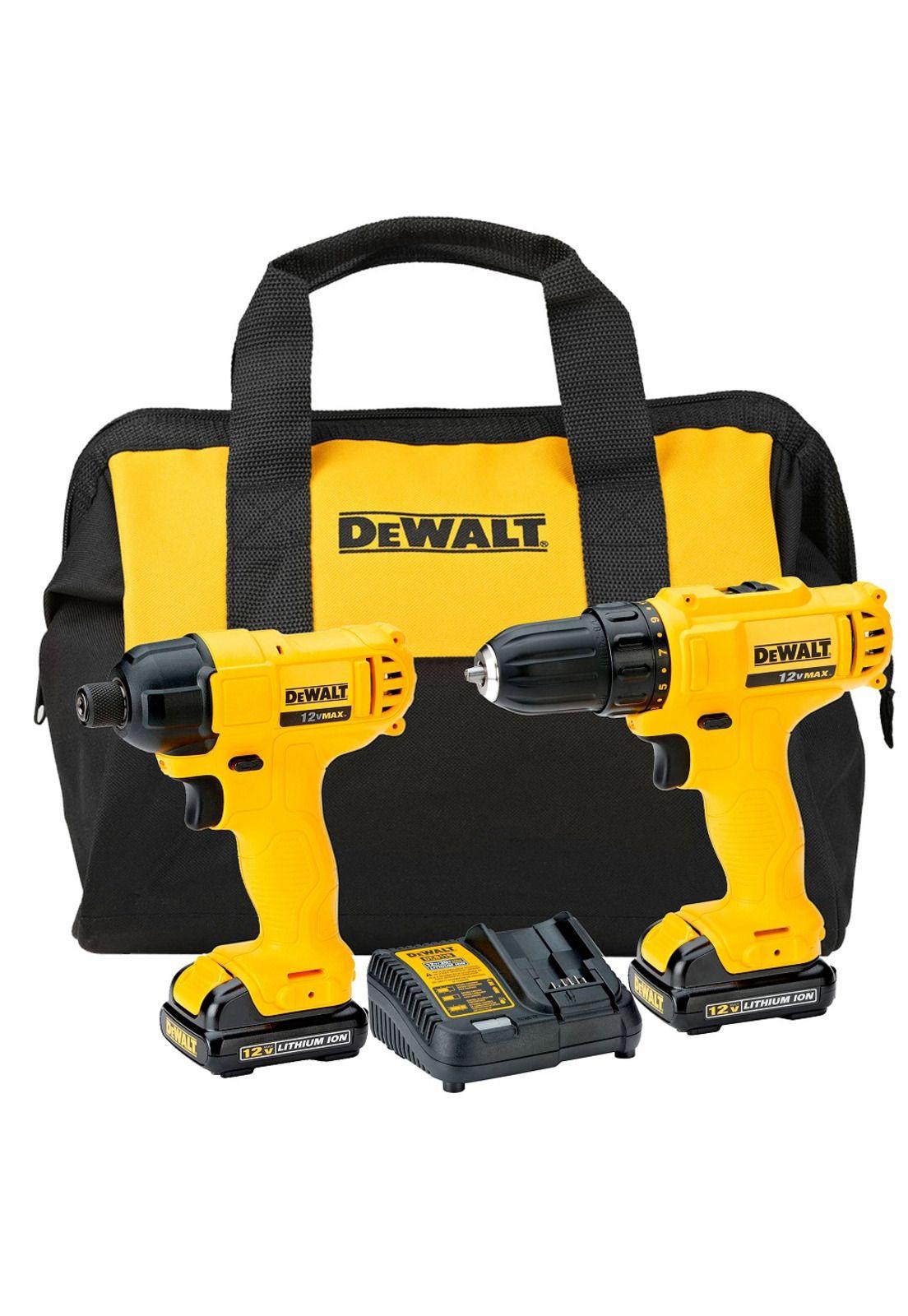 Taladro 12V + Atornillador Impacto + 2Bat Dewalt DCK199C2-B2-0