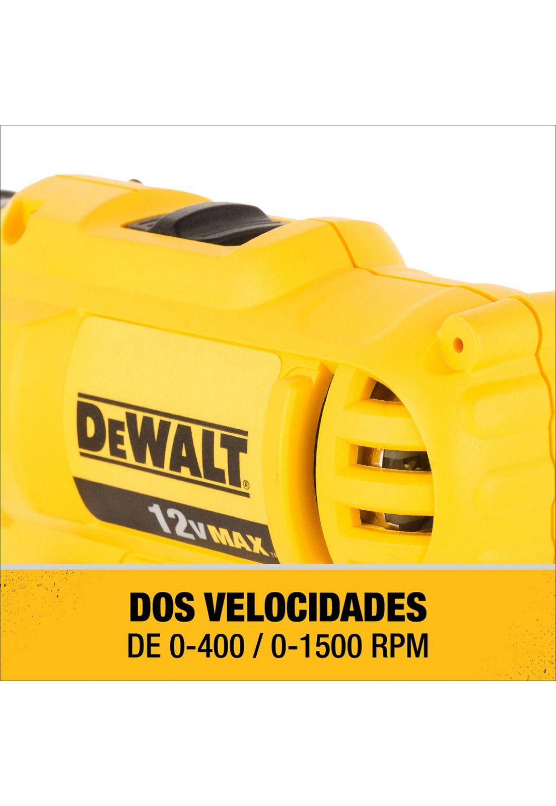 Taladro 12V + Atornillador Impacto + 2Bat Dewalt DCK199C2-B2-3